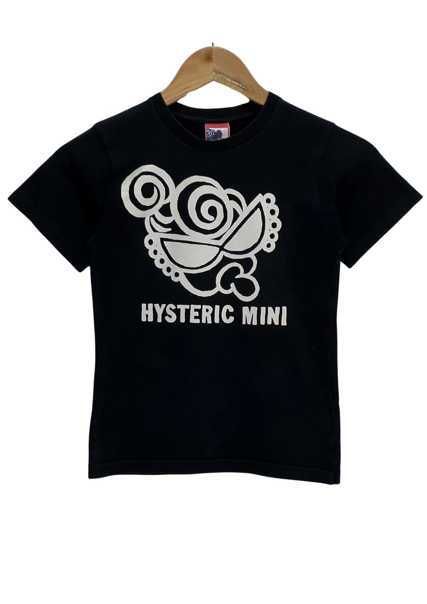 90s Y2K HYSTERIC MINI by HYSTERIC GLAMOUR 'Baby & Mama' Baby Tee (Ladies S)
