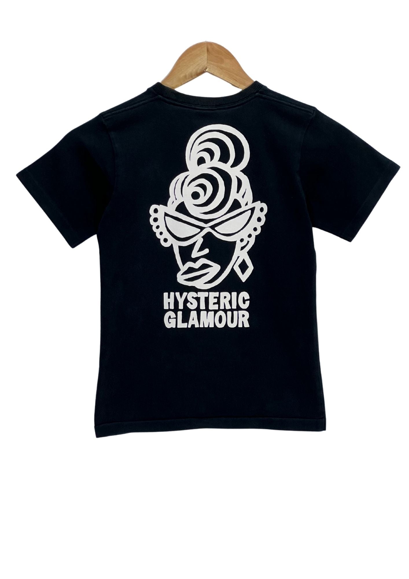 90s Y2K HYSTERIC MINI by HYSTERIC GLAMOUR 'Baby & Mama' Baby Tee (Ladies S)