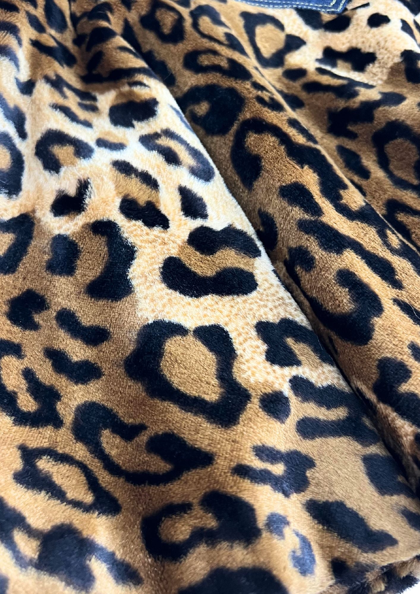 90s Vintage HYSTERIC GLAMOUR Leopard Print Denim Jacket Skirt Setup