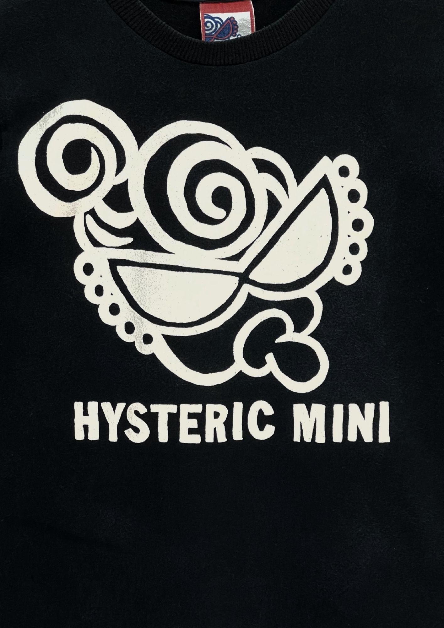 90s Y2K HYSTERIC MINI by HYSTERIC GLAMOUR 'Baby & Mama' Baby Tee (Ladies S)