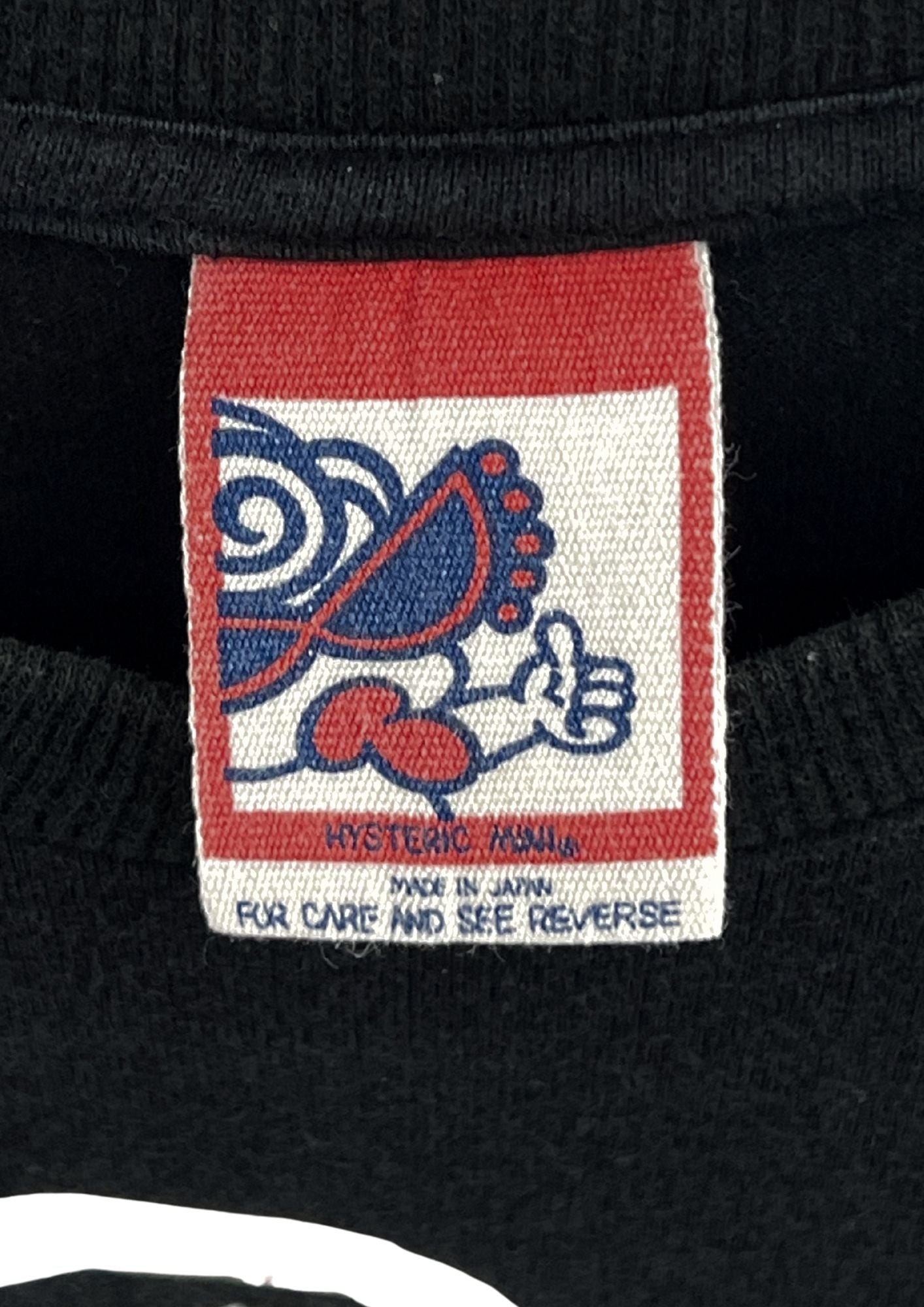 90s Y2K HYSTERIC MINI by HYSTERIC GLAMOUR 'Baby & Mama' Baby Tee (Ladies S)