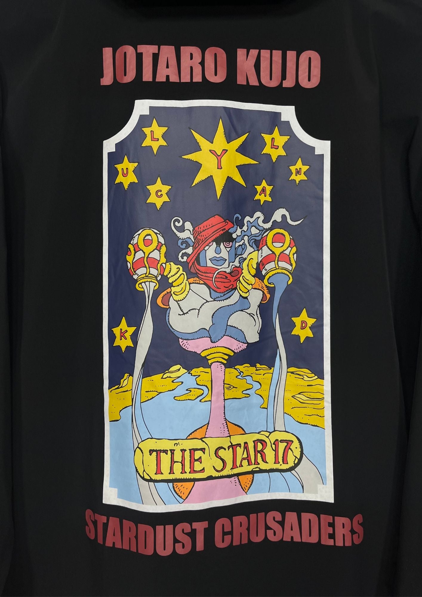 Jojo's Bizarre Adventure x JOJO Exhibition Tarot Packable Anorak Hoodie