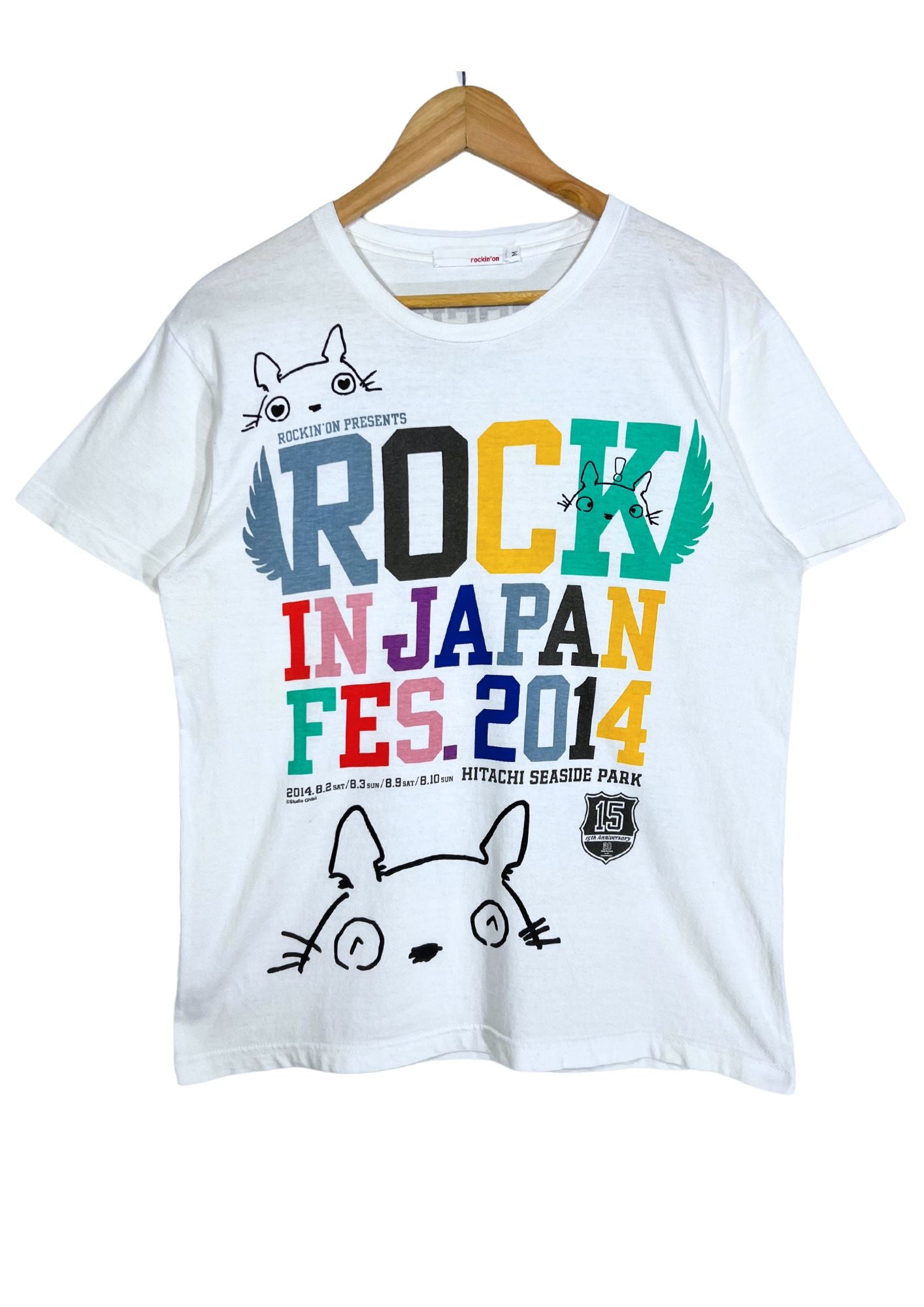 2014 My Neighbour Totoro x Rockin'on ROCK IN JAPAN Fest.2010 'Totoro' T-shirt (M)