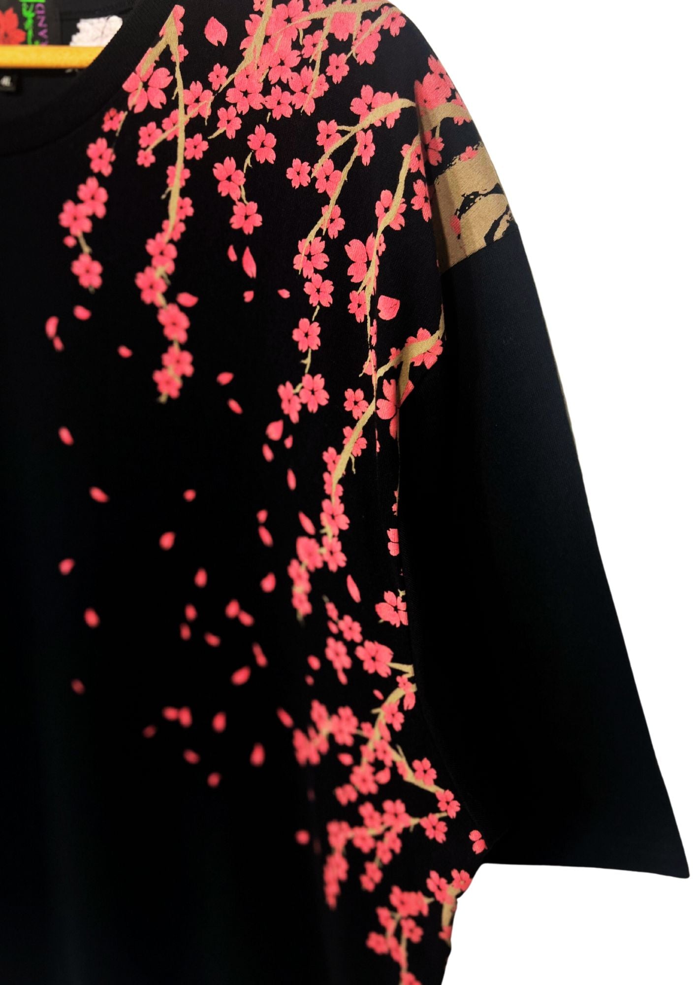 2010s Evangelion x Nishiki Embroidered Rei Ayanami Cherry Blossom Embroidered T-shirt
