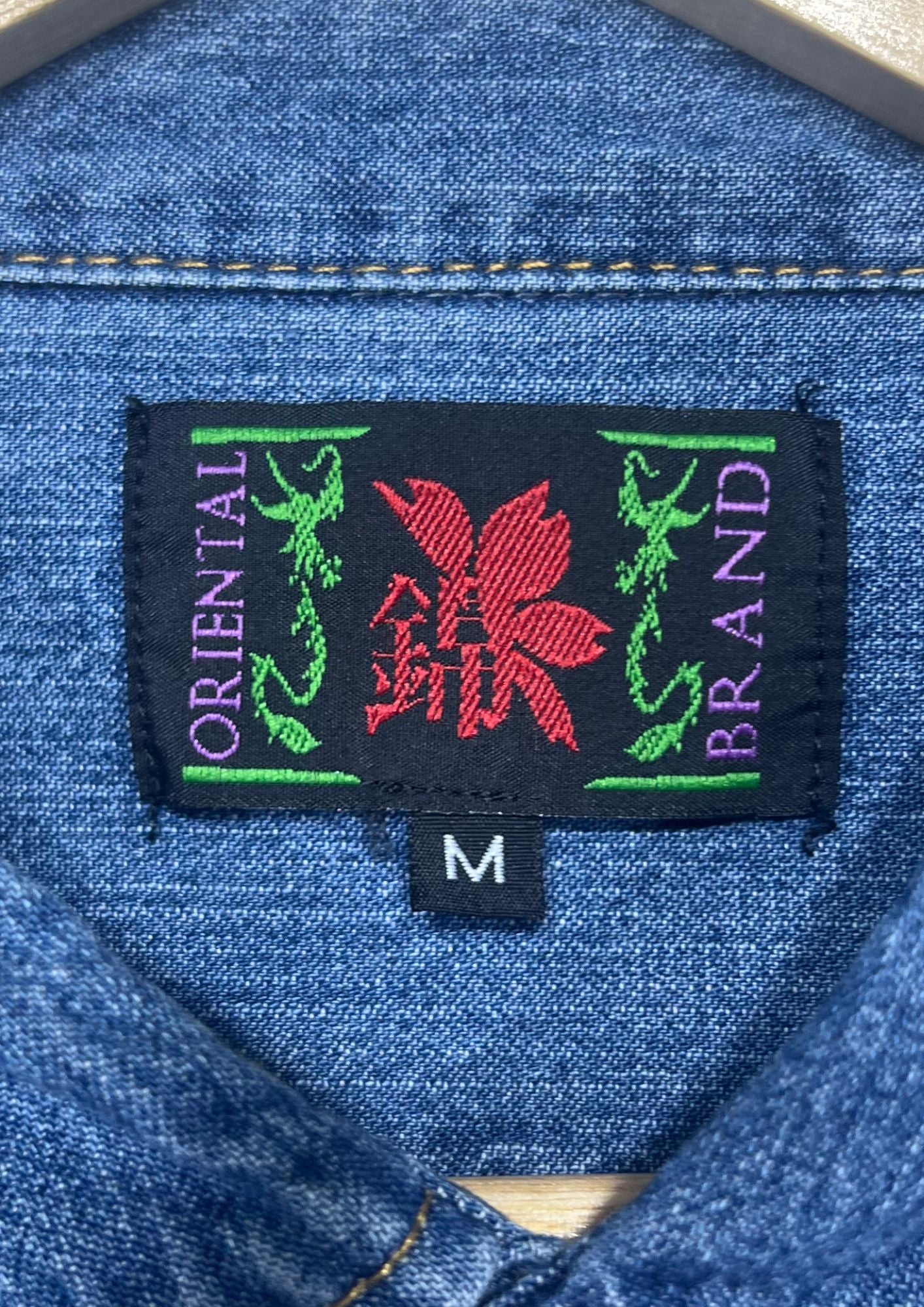 2010s Neon Genesis Evangelion x Nishiki Embroidered Denim L/S Shirts