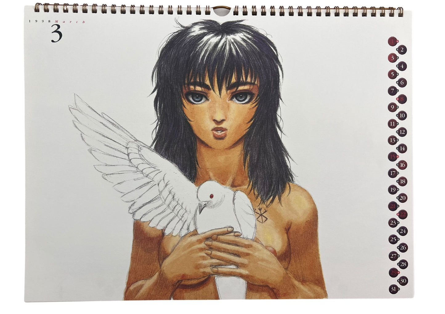Berserk 1998 Calendar Kentaro Miura