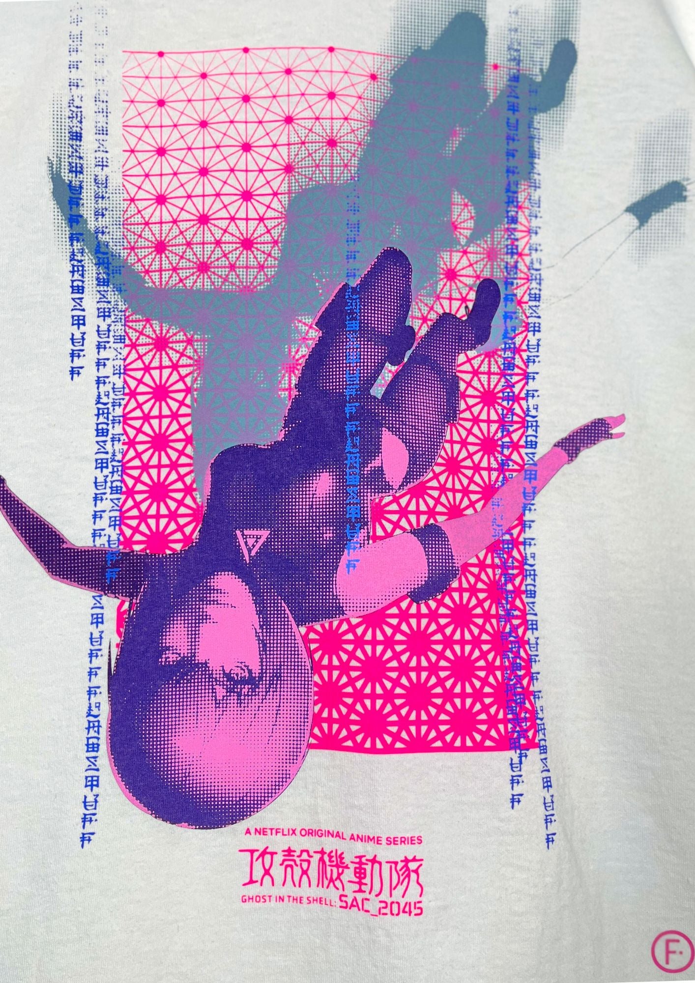 Ghost in the Shell x FLAGSTUFF x Netflix x au 5G Motoko Kasunagi T-shirt