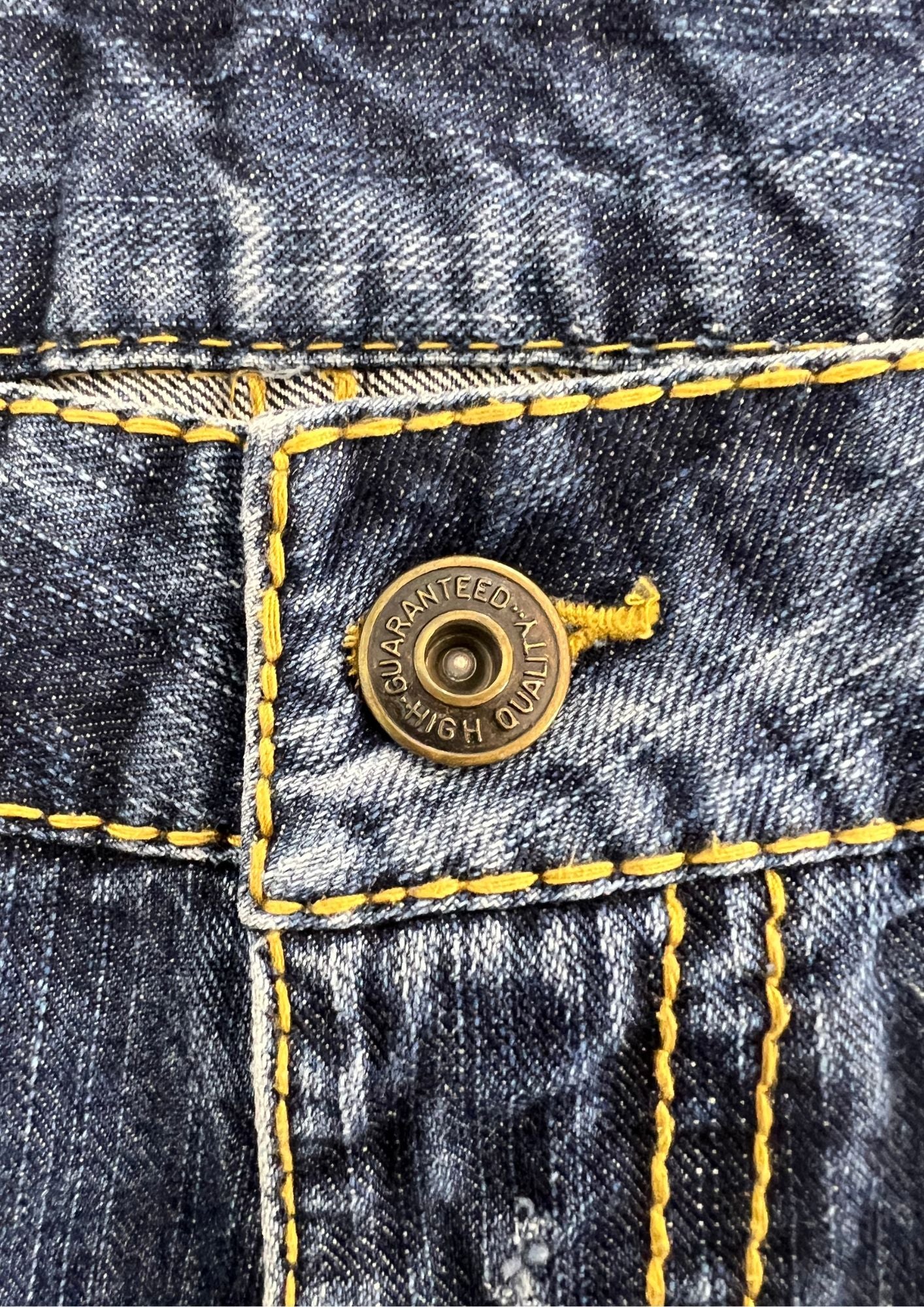 2010s Nishiki Japanese Dragon Embroidered Denim Shorts