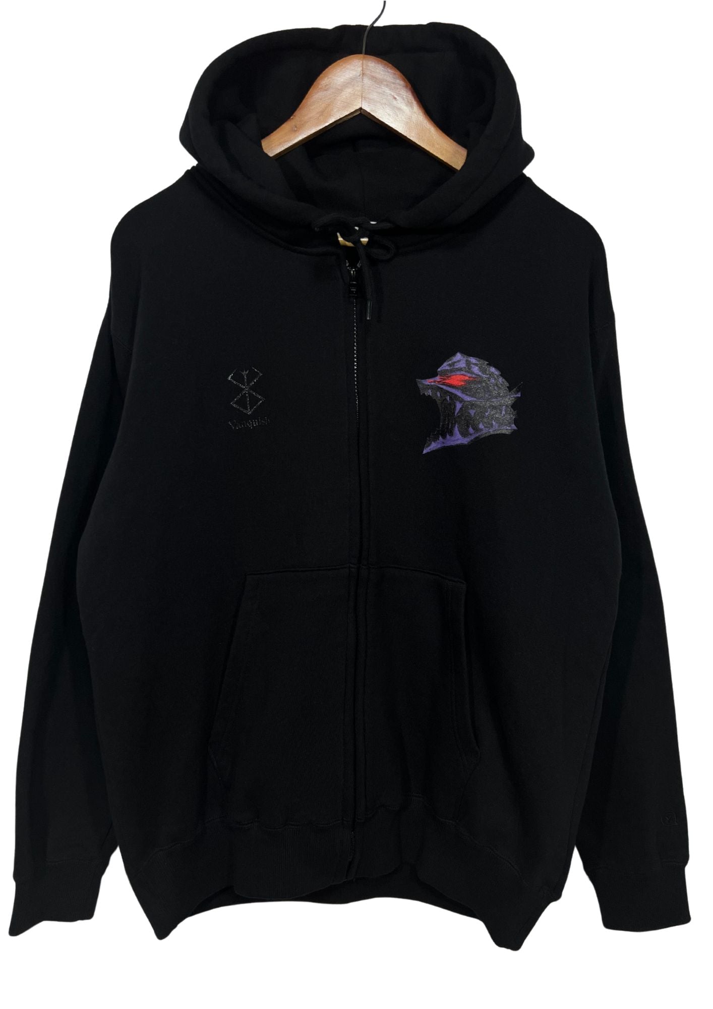 2021 Berserk x VANQUISH 'Guts Insane Warrior' Tokyo Berserk Exhibition Limited Zip Up Hoodie (M-L)