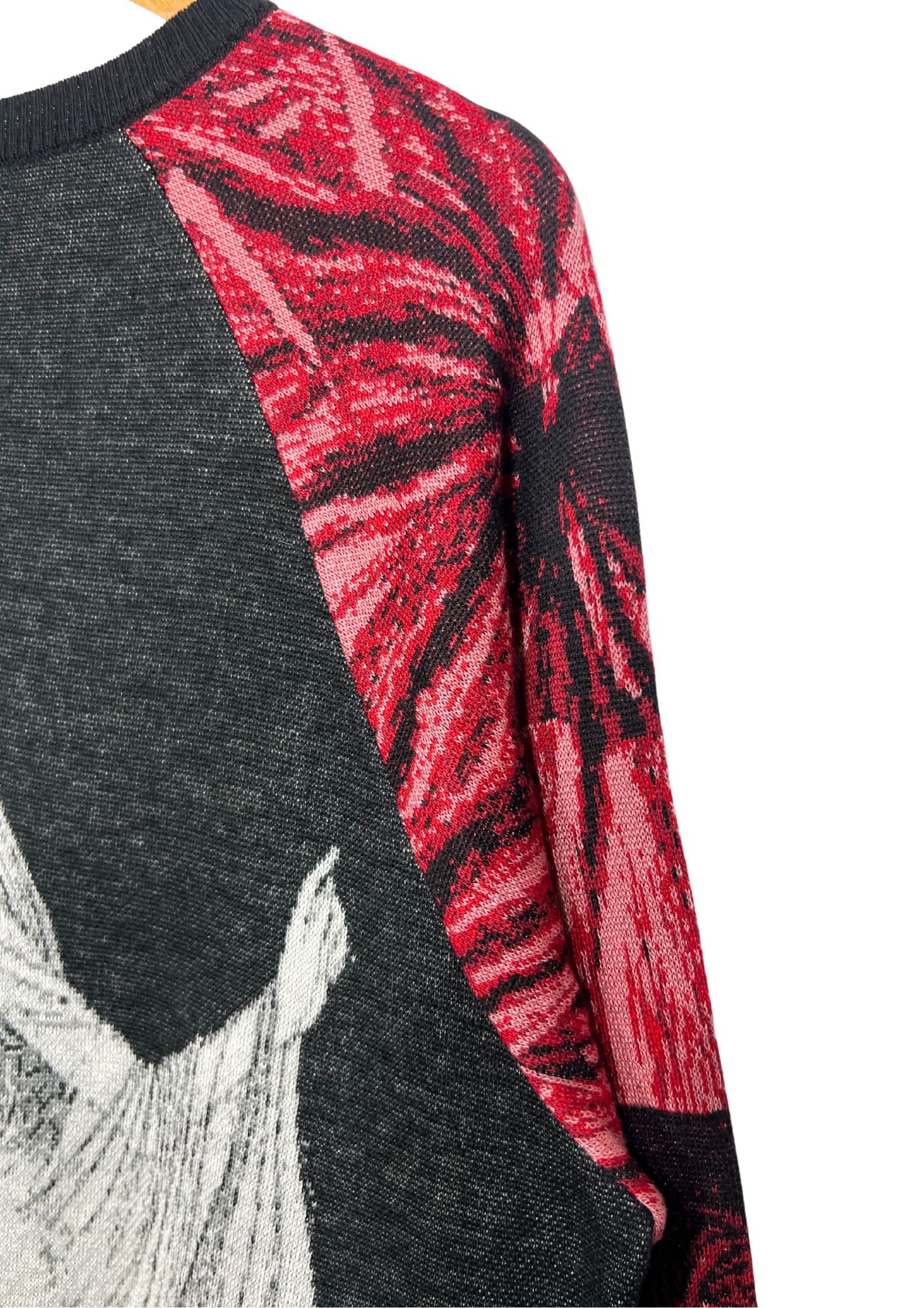 2020 Junji Ito x S'YTE Yohji Yamamoto Tomie Jacquard Crew Raglan Long Sleeve Knit