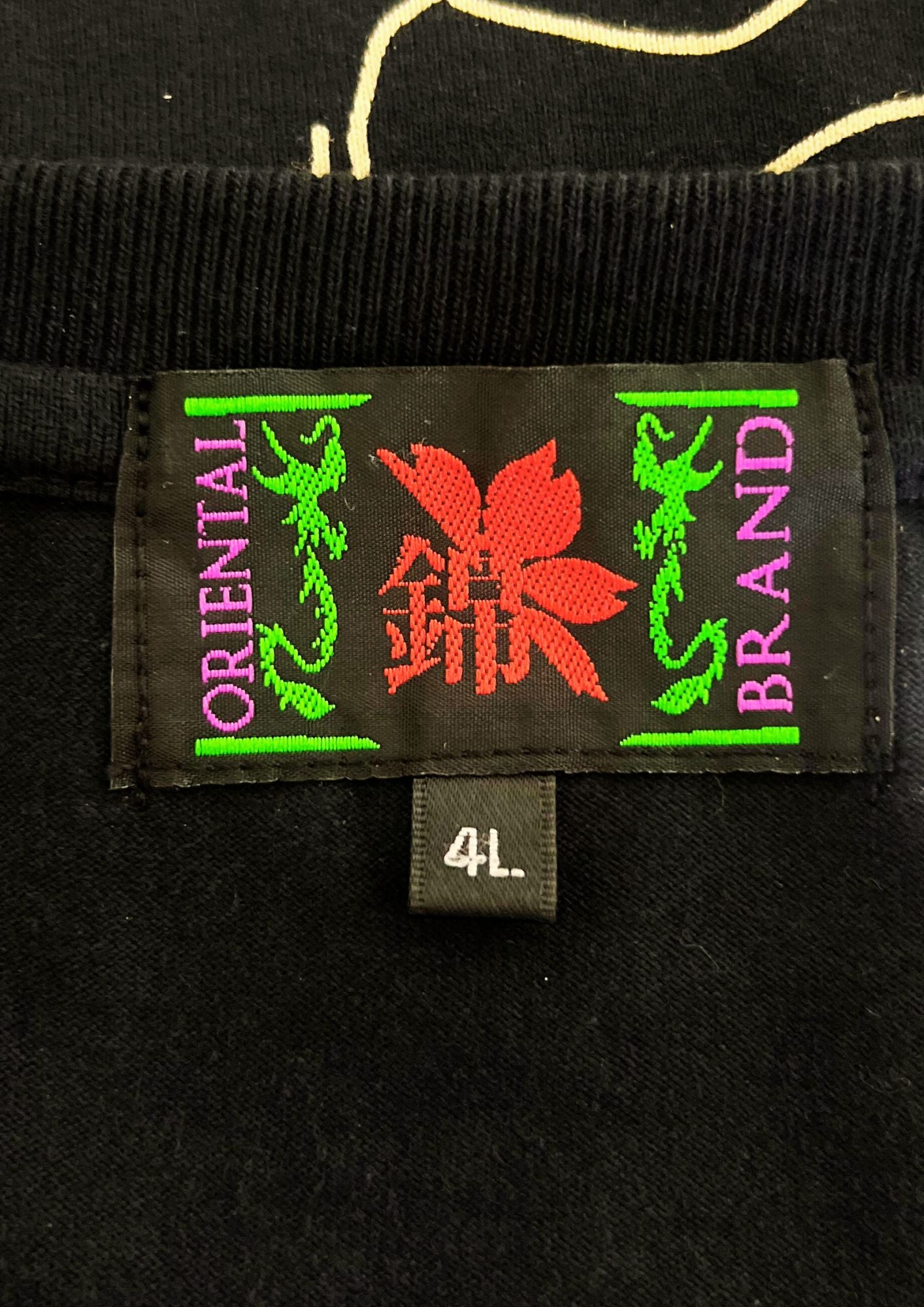 2010s Evangelion x Nishiki Embroidered Rei Ayanami Cherry Blossom Embroidered T-shirt