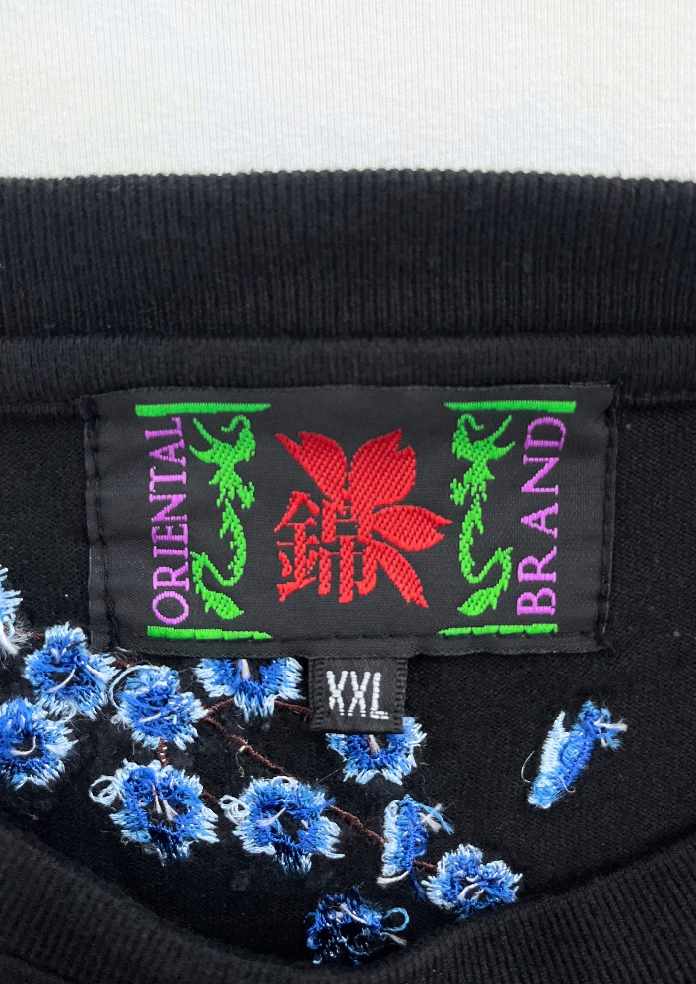 2010s Neon Genesis Evangelion x Nishiki Rei Ayanami Sakura Full Moon Embroidered L/S Shirts