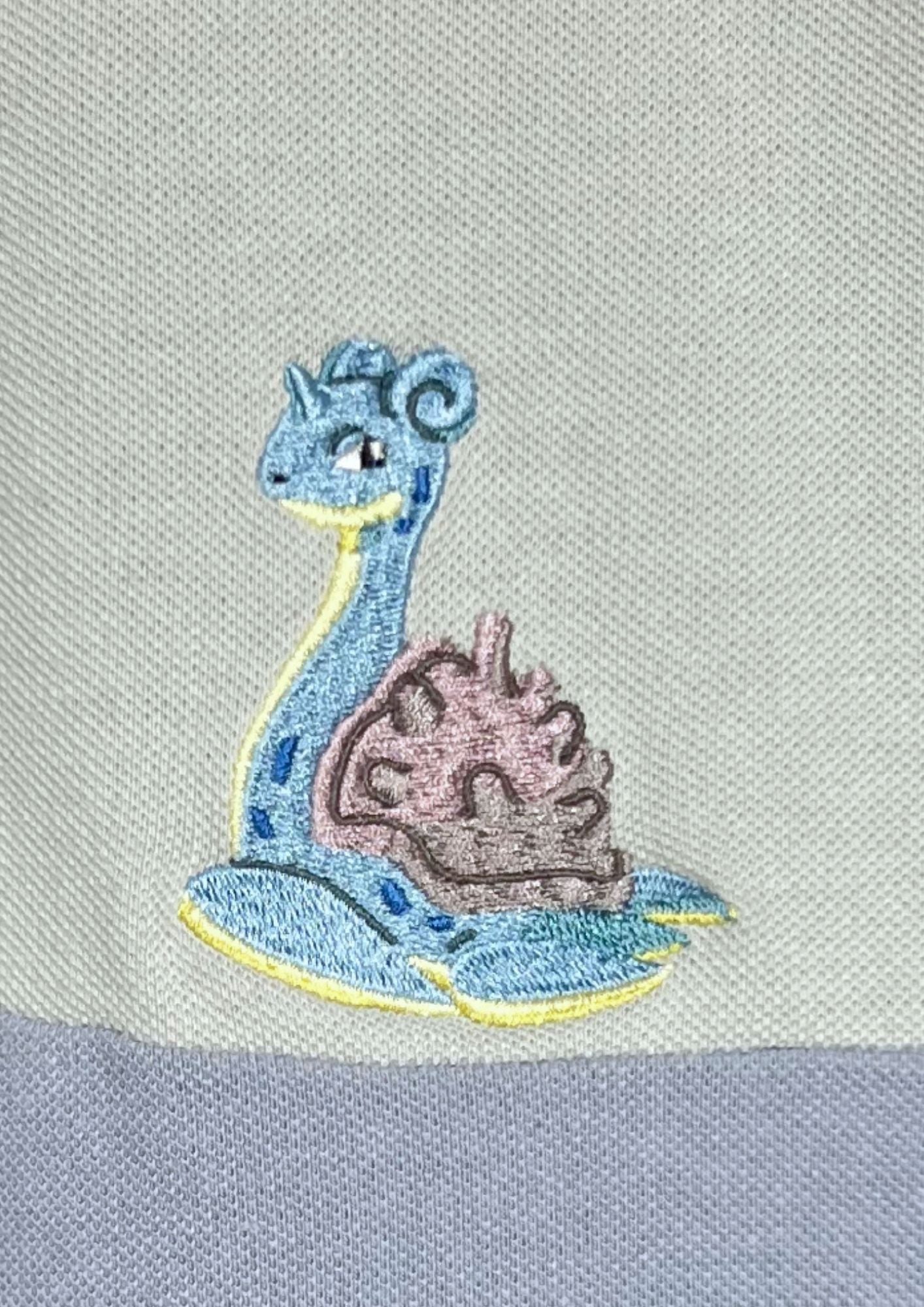2022 Pokemon x Graniph Water type Pokemon Embroidered Polo Shirt