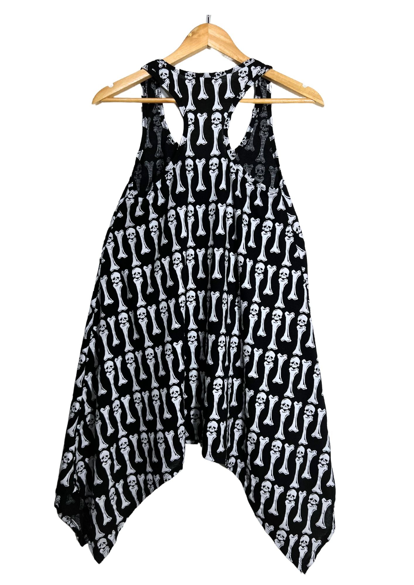 2000s Vintage GLAD NEWS 'Bones and Skulls' Singlet Dress (Ladies S)
