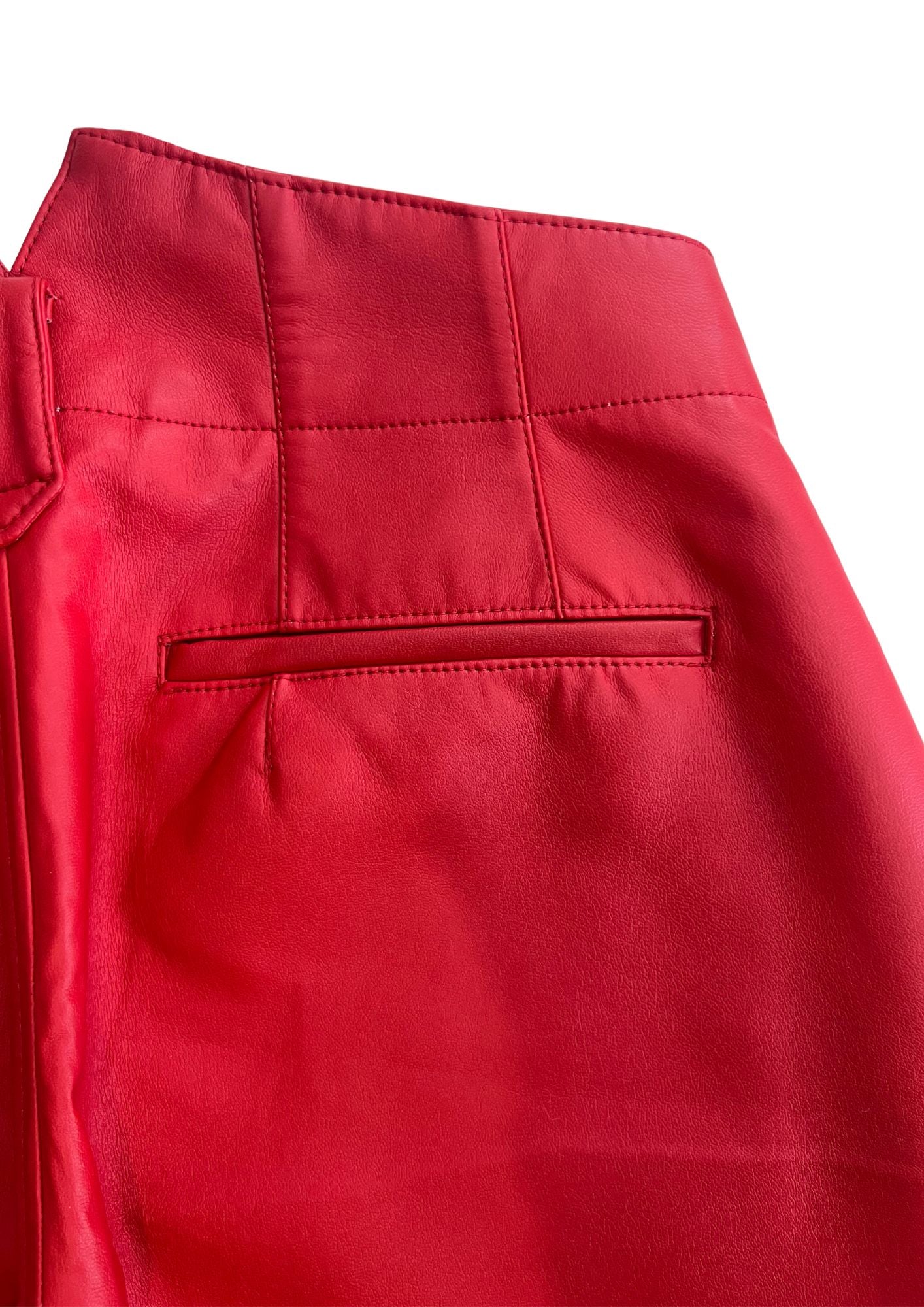 2015SS COMME des GARÇONS Rose and Blood Eco Leather Balloon Pants