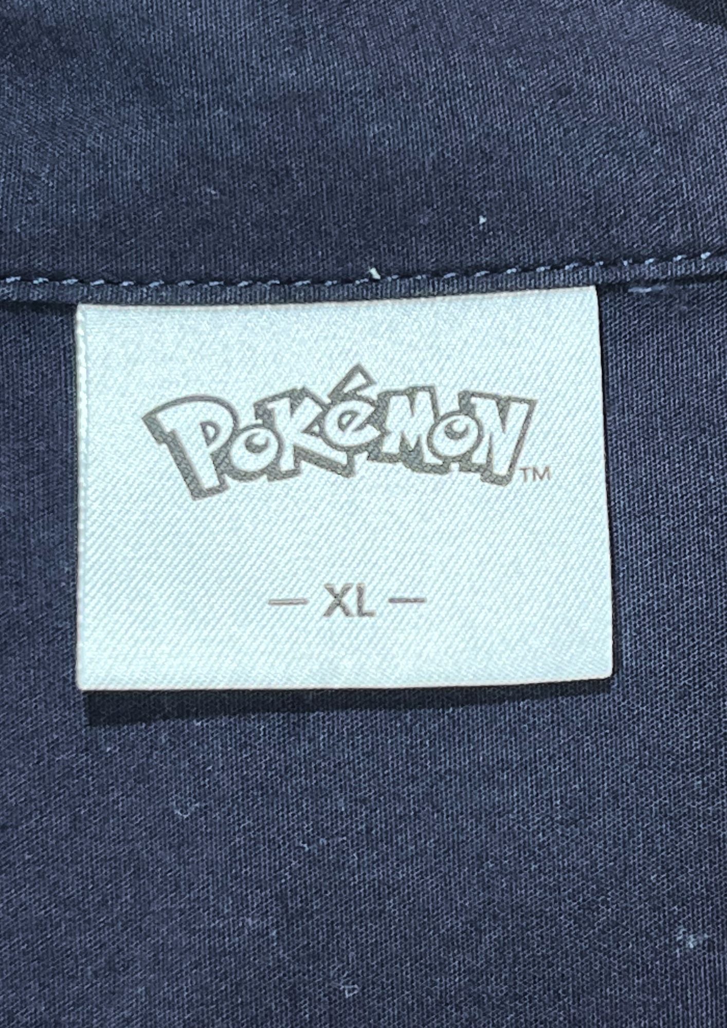 2020 Pokemon x GU '#025 Pikachu' Embroidered Button Up Shirts (XL)