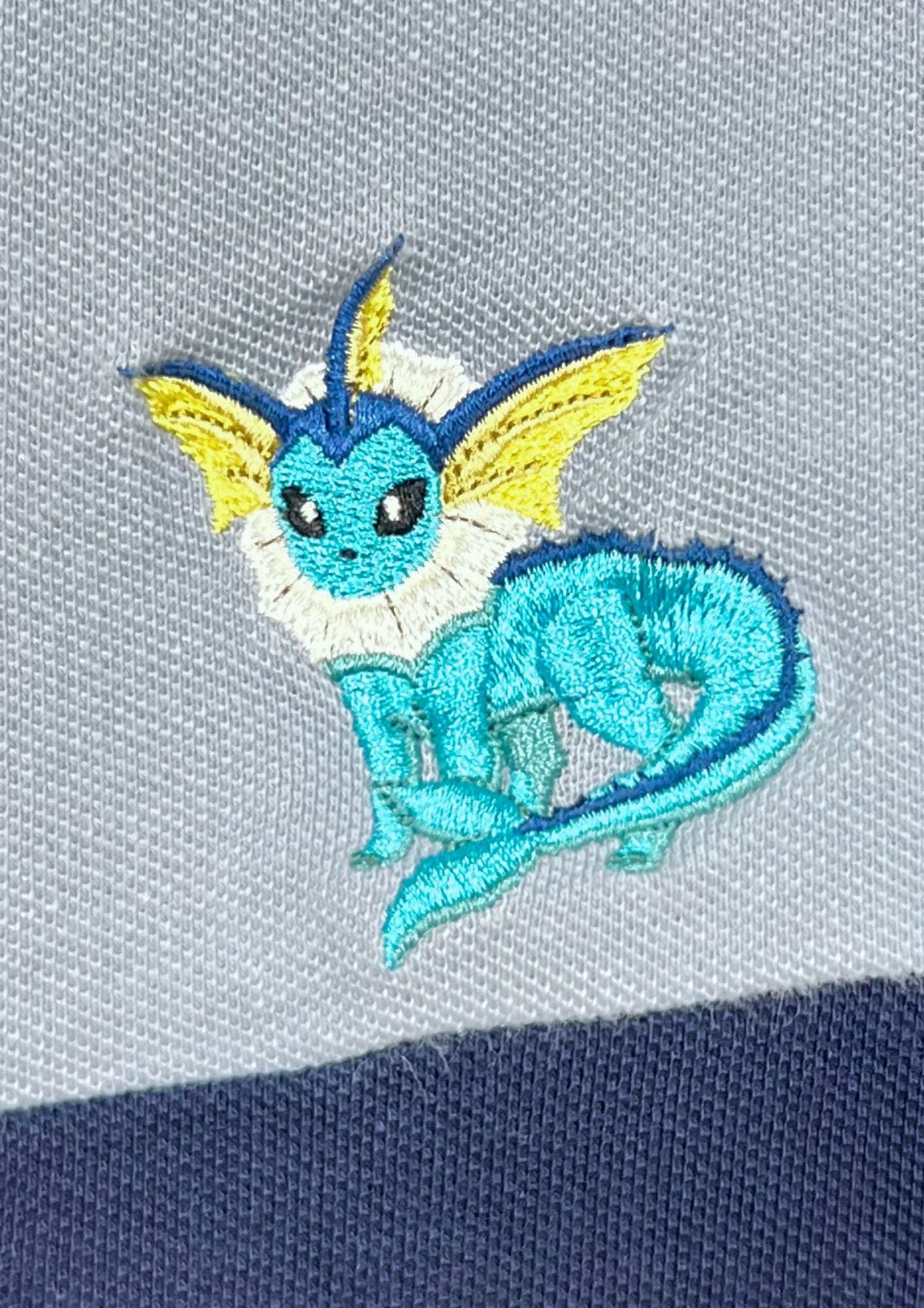 2022 Pokemon x Graniph Water type Pokemon Embroidered Polo Shirt