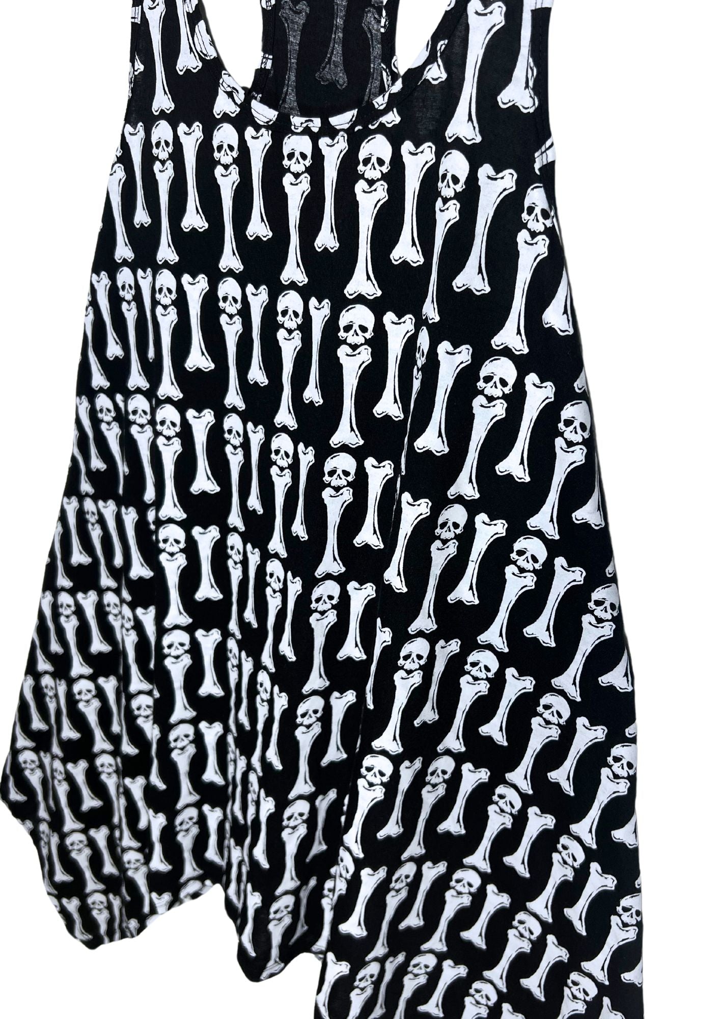 2000s Vintage GLAD NEWS 'Bones and Skulls' Singlet Dress (Ladies S)