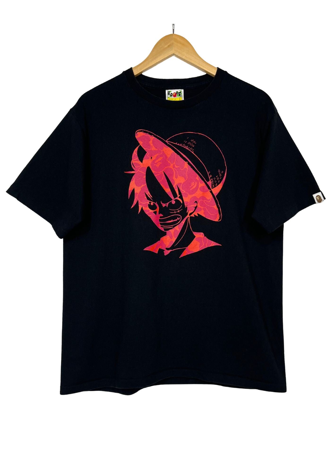 2012 A Bathing Ape x One Piece Luffy Camo T-shirt