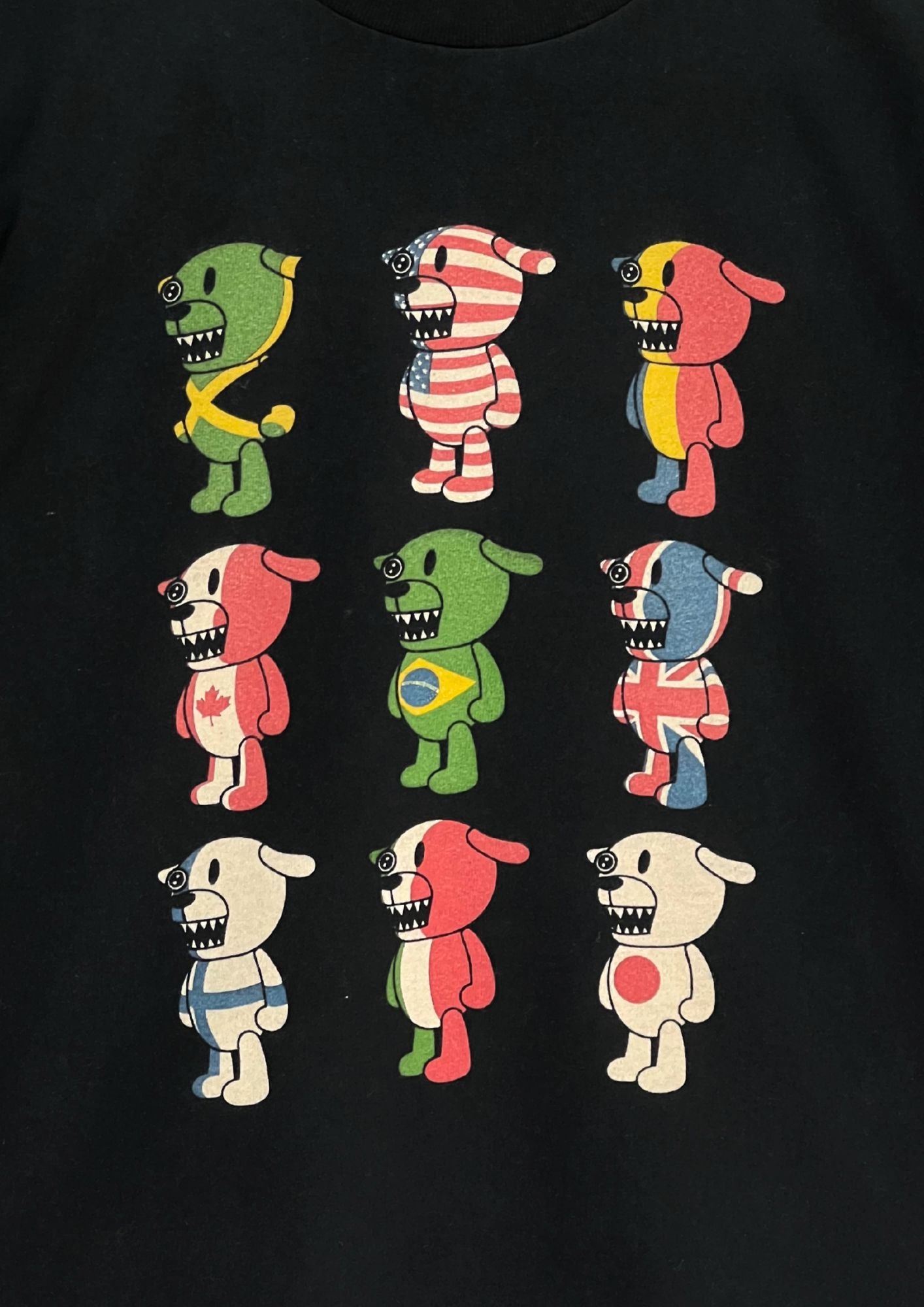 THE PILLOWS 'Busters Country Flags' Japanese Band Baby Tee (Ladies M)
