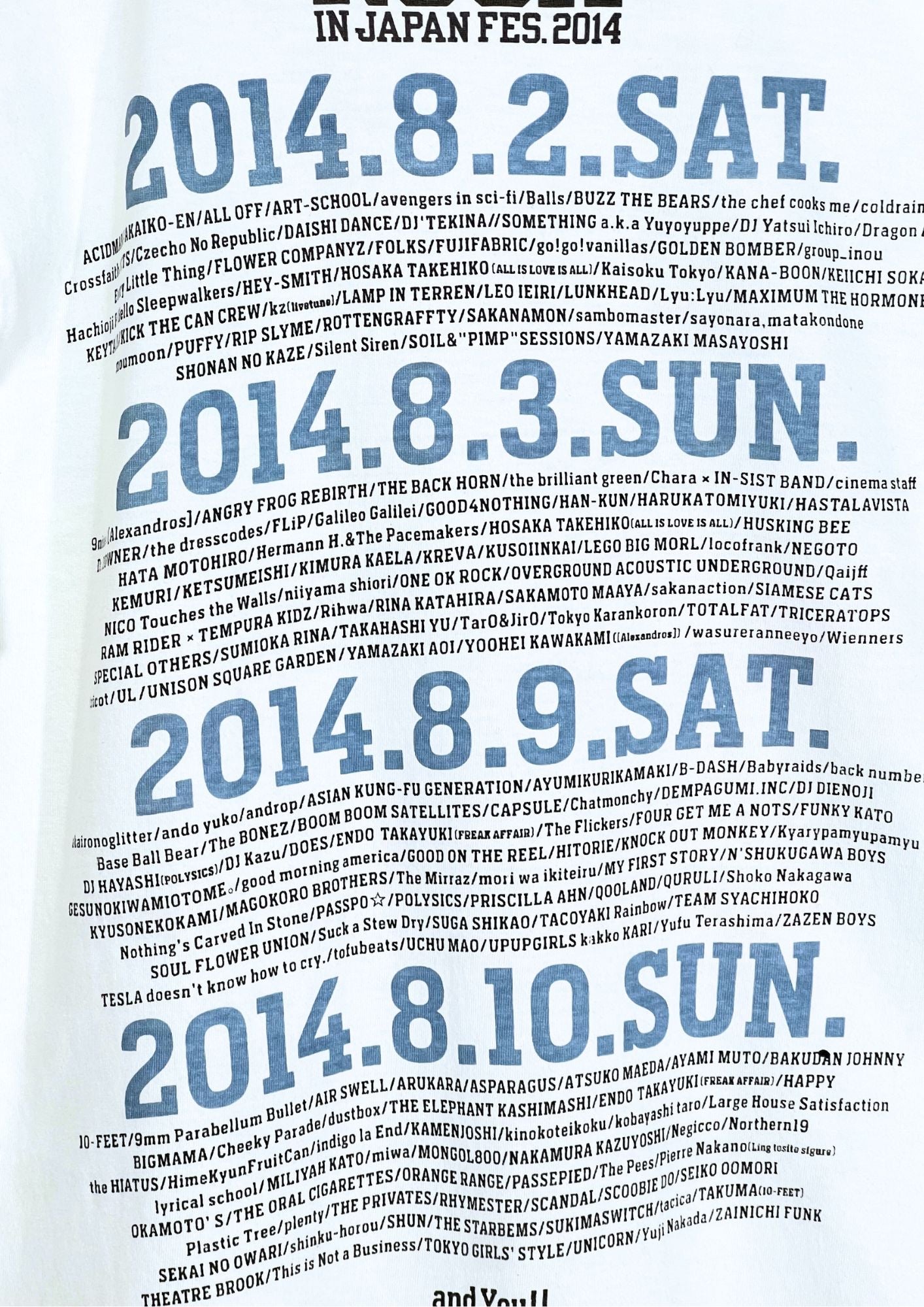 2014 My Neighbour Totoro x Rockin'on ROCK IN JAPAN Fest.2010 'Totoro' T-shirt (M)