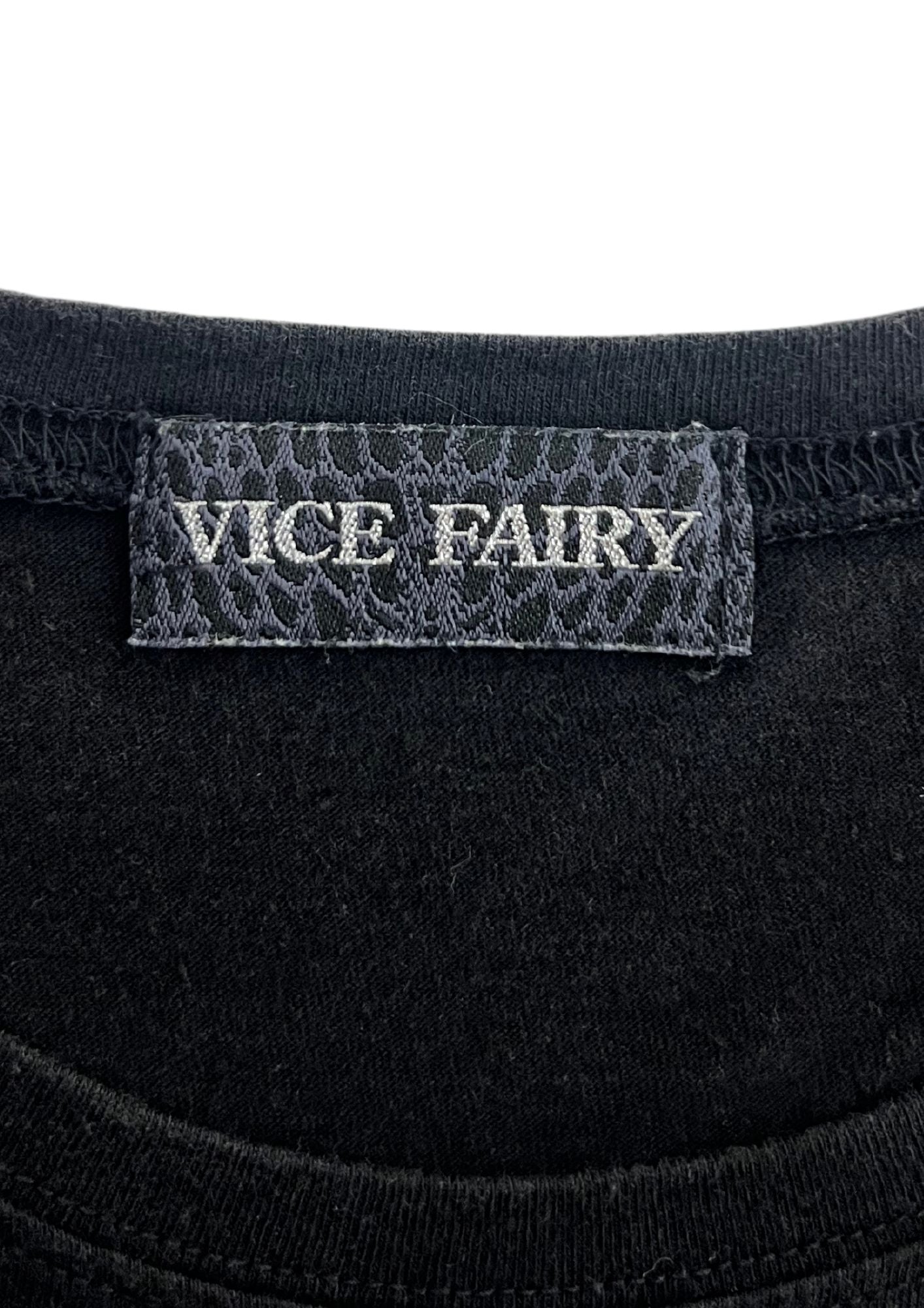 2010 One Piece x VICE FAIRY Rhinestones Ace T-shirt
