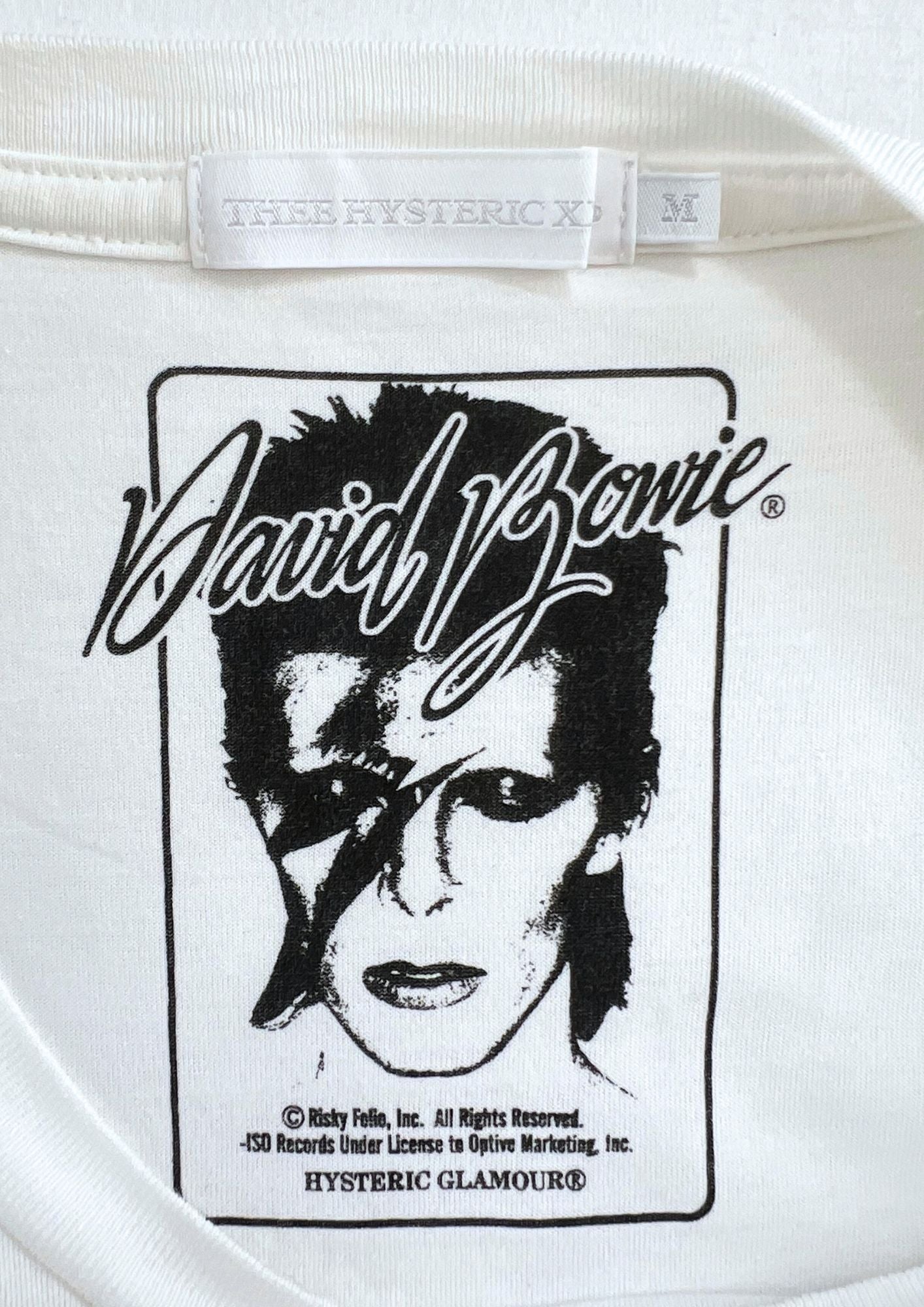 2010 HYSTERIC GLAMOUR THEE HYSTERICS XXX x David Bowie '1974' T-shirt (M)