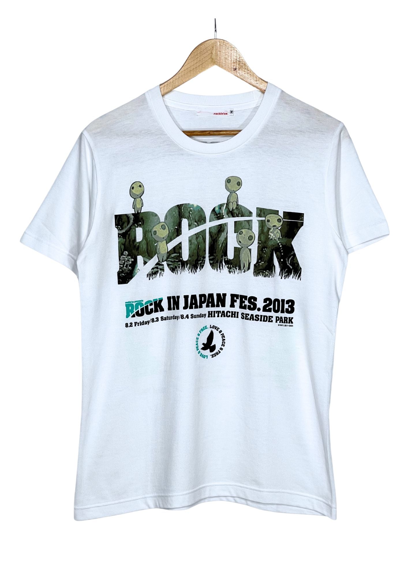2013 Studio Ghibli Princess Mononoke x Rockin'on Rock in Japan Fes.Totoro T-shirt