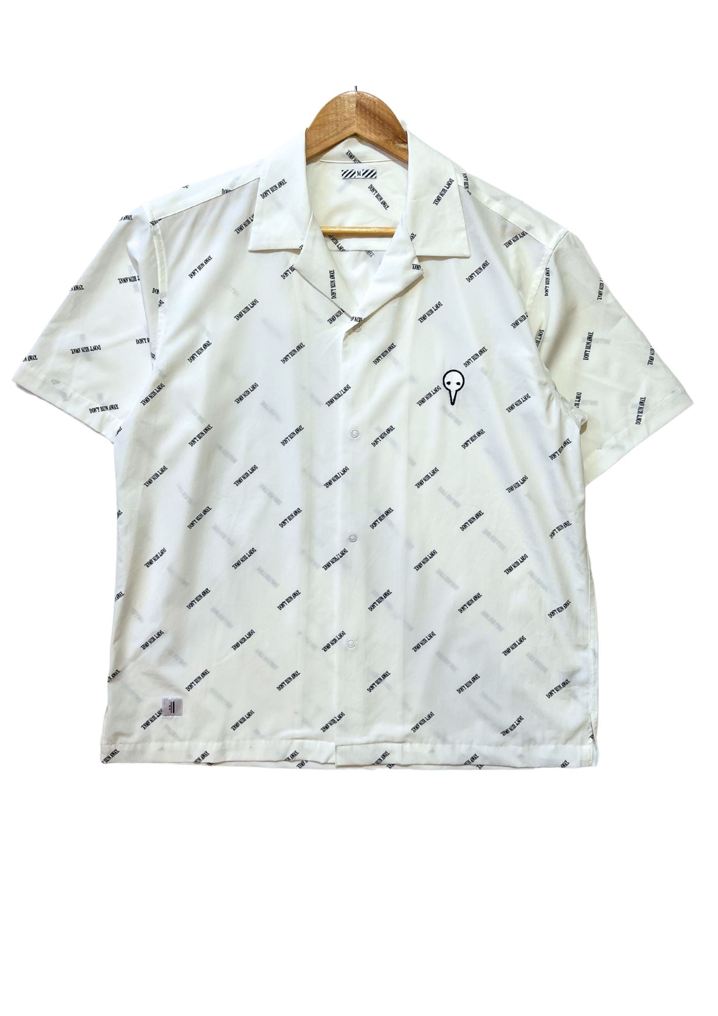 2020 Neon Genesis Evangelion x GU 'Don't Run Away' Button Up Shirt (M)