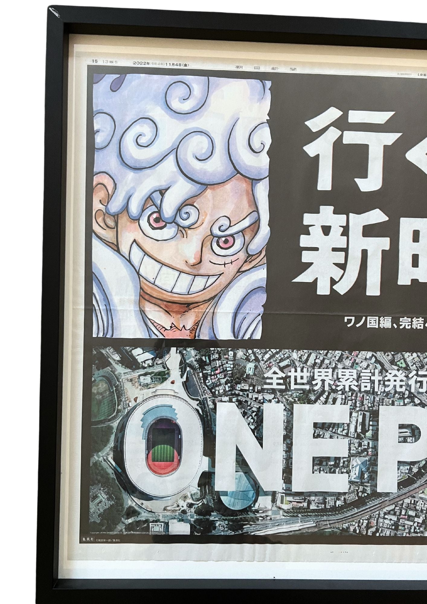 2022 One Piece 'Anniversary for 5 billion Printed Manga' Japanese Newspaper Poster (A1)