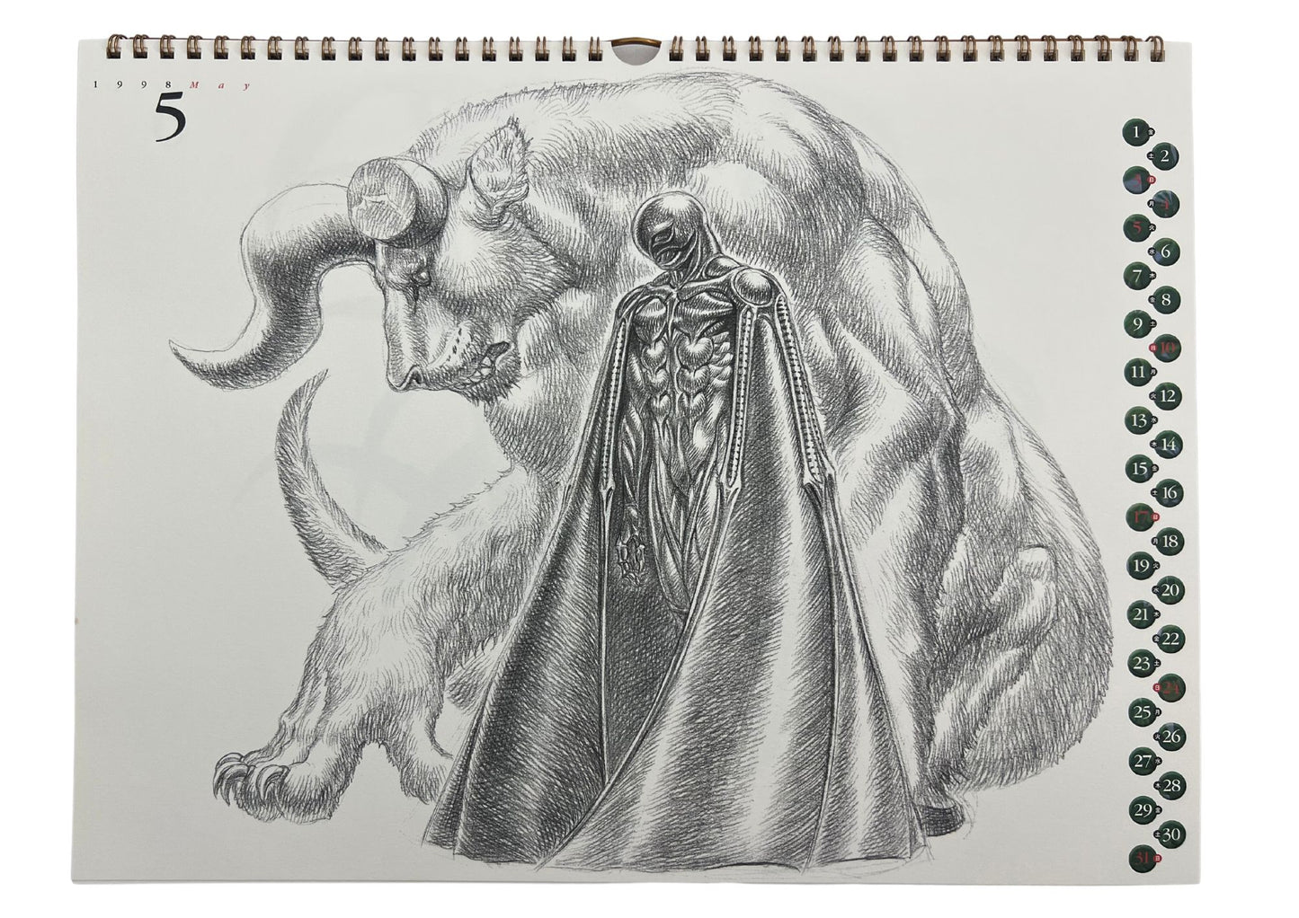 Berserk 1998 Calendar Kentaro Miura