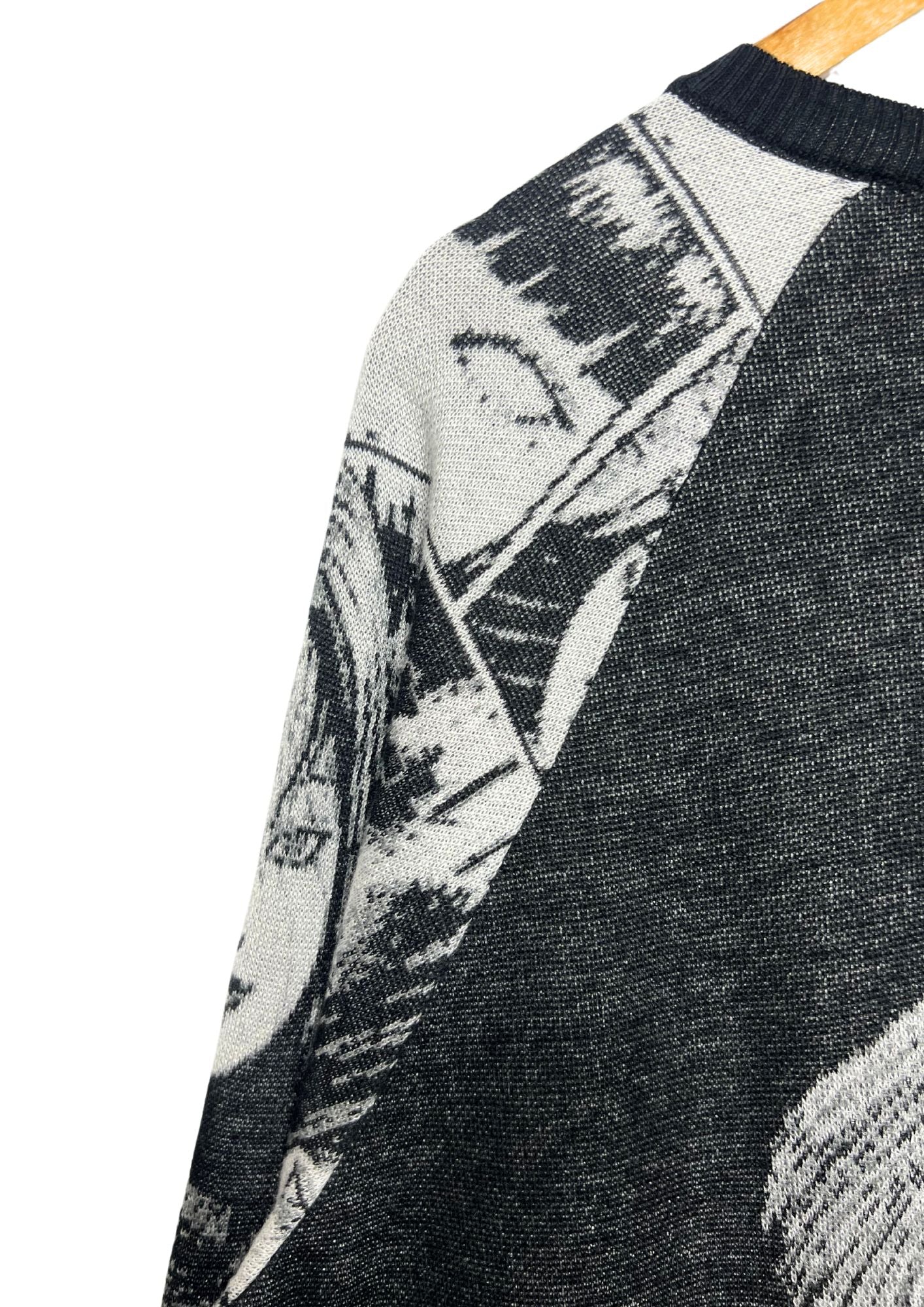 2020 Junji Ito x S'YTE Yohji Yamamoto Tomie Jacquard Crew Raglan Long Sleeve Knit