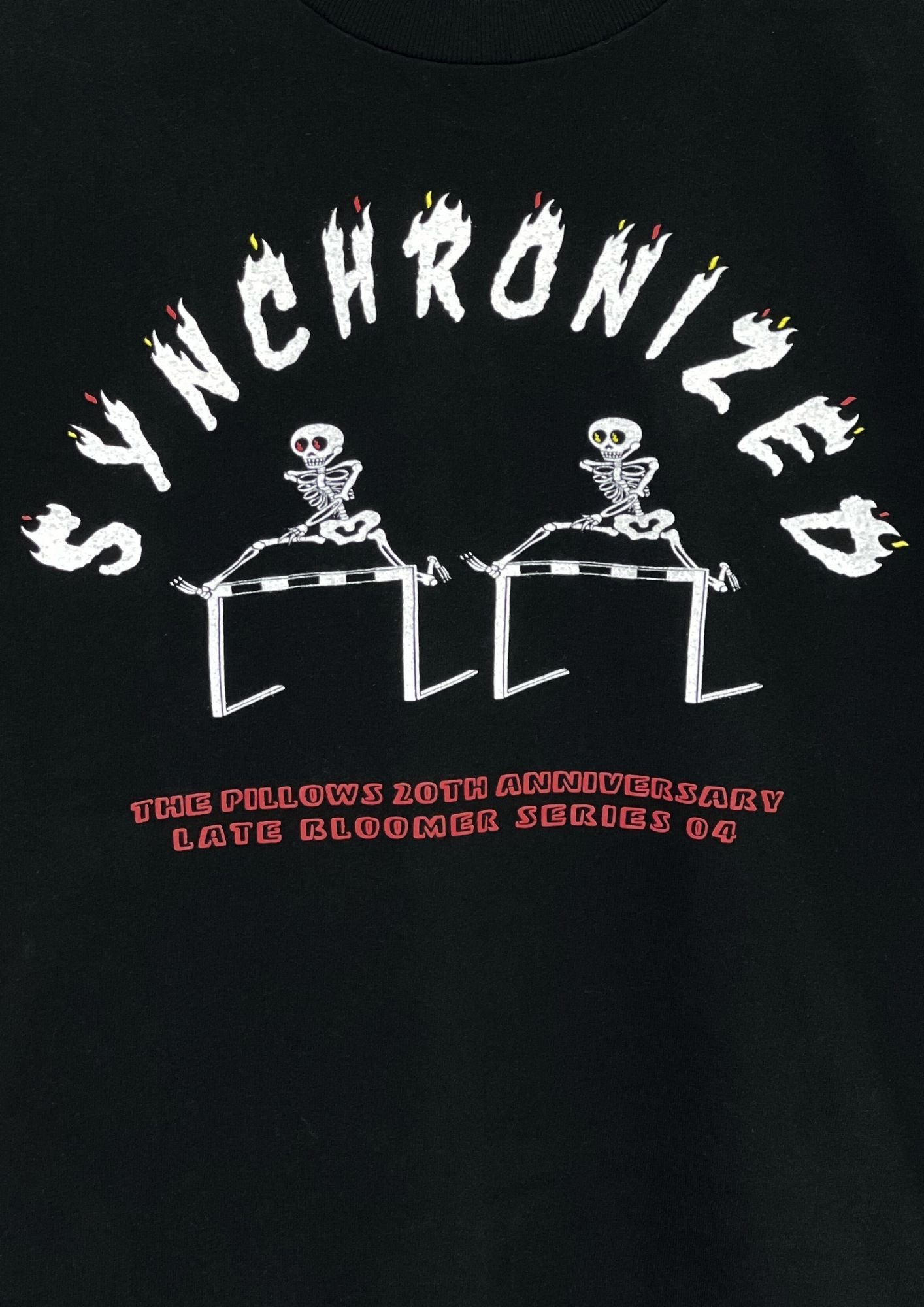 2004 THE PILLOWS 20th Anniversary 'Synchronised' Japanese Band T-shirt (S)