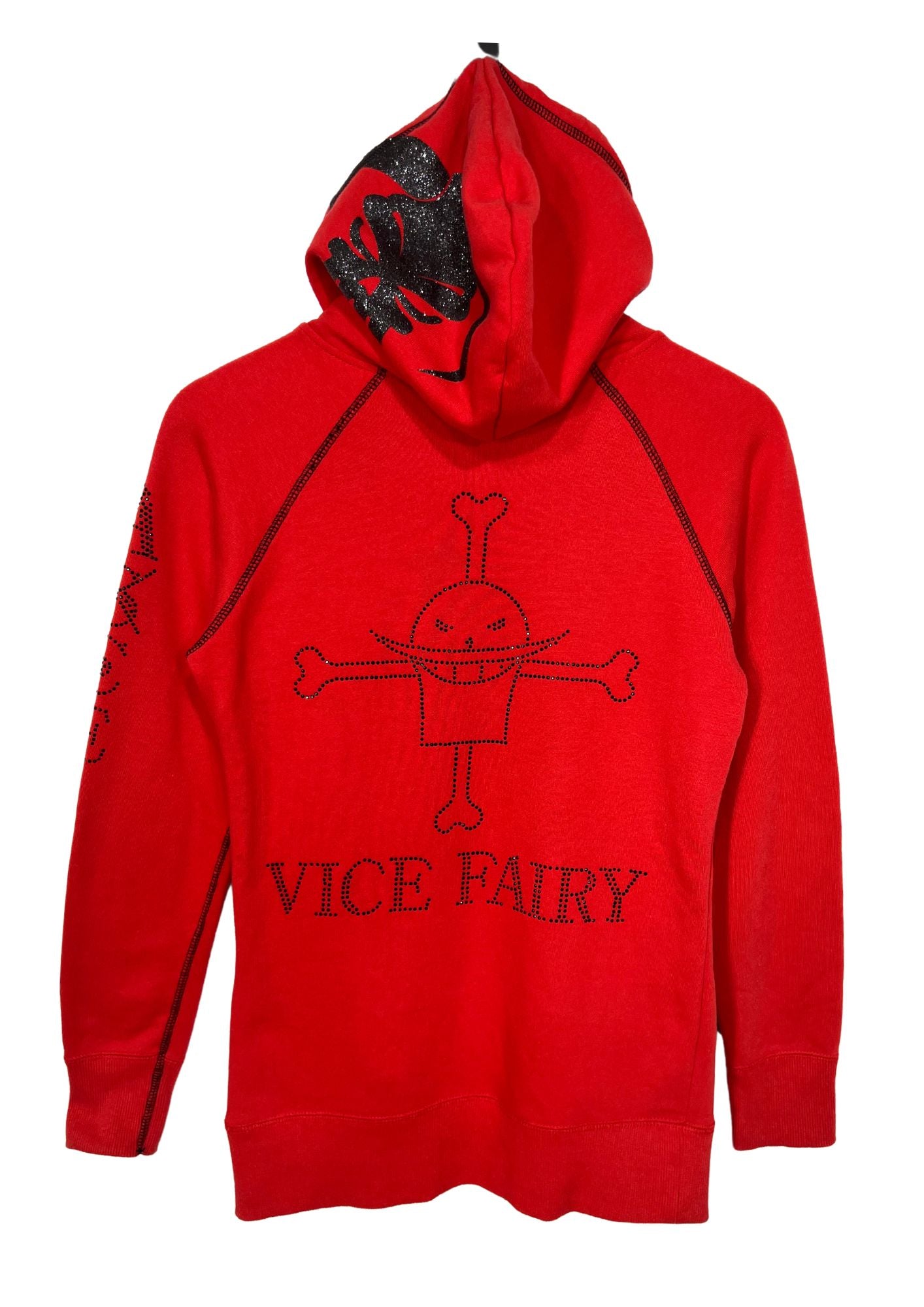 2010 One Piece x VICE FAIRY Ace Rhinesestone Hoodie