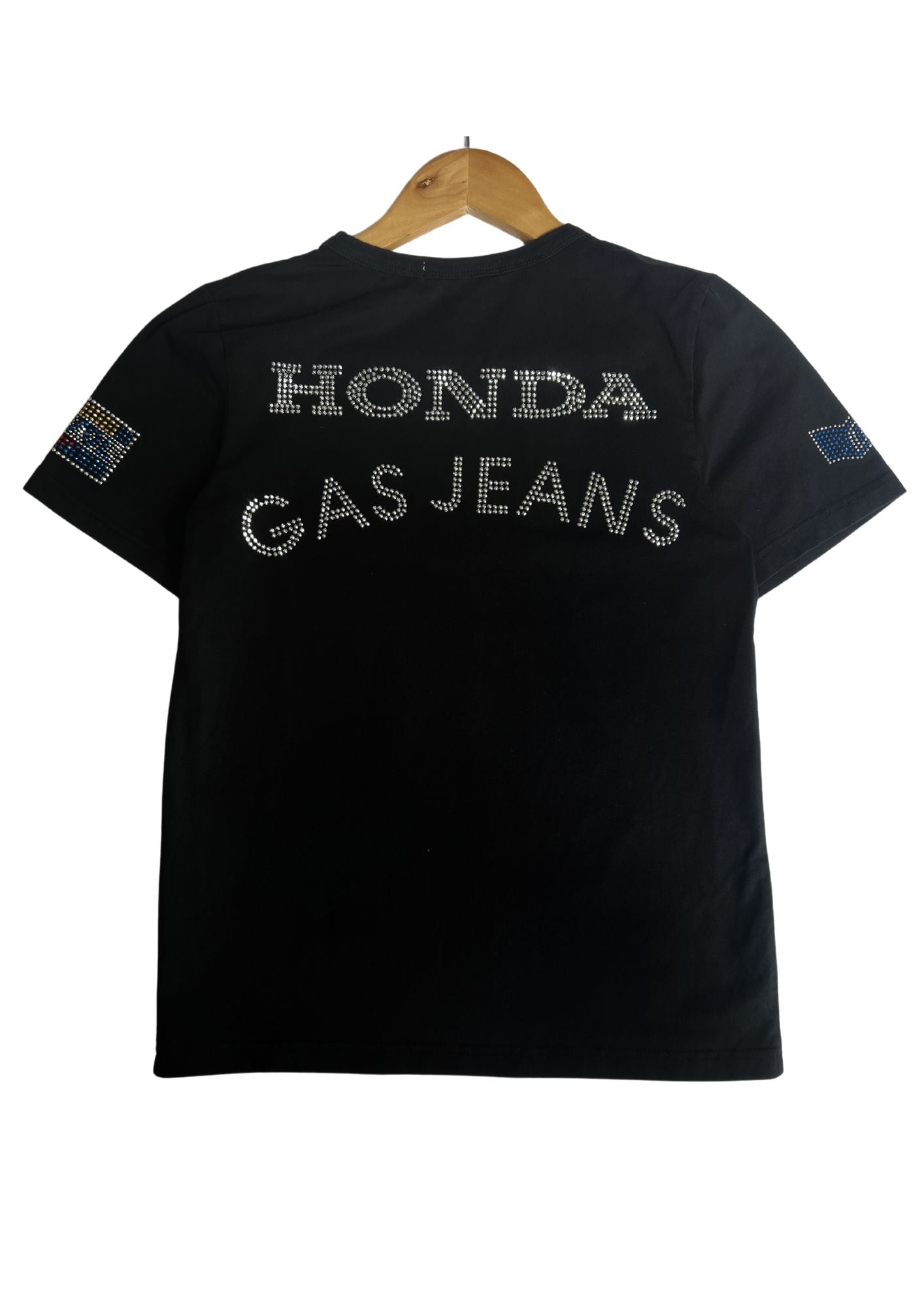 Honda x GAS JEANS Rhinestone T-shirt (XS)