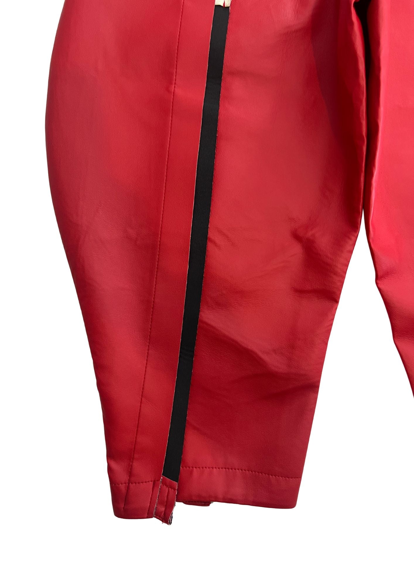 2015SS COMME des GARÇONS Rose and Blood Eco Leather Balloon Pants