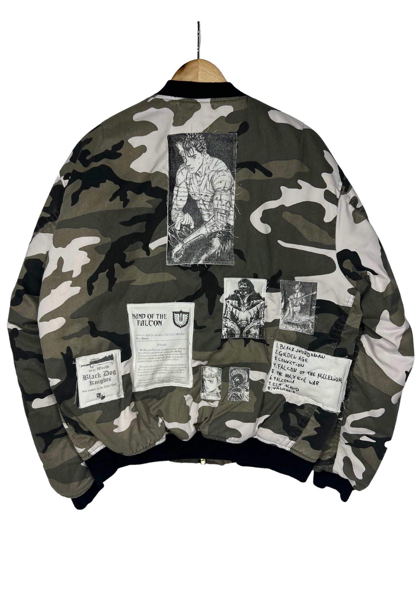 Rough Simmons x Berserk The Swordsman Patched Bomber Jacket