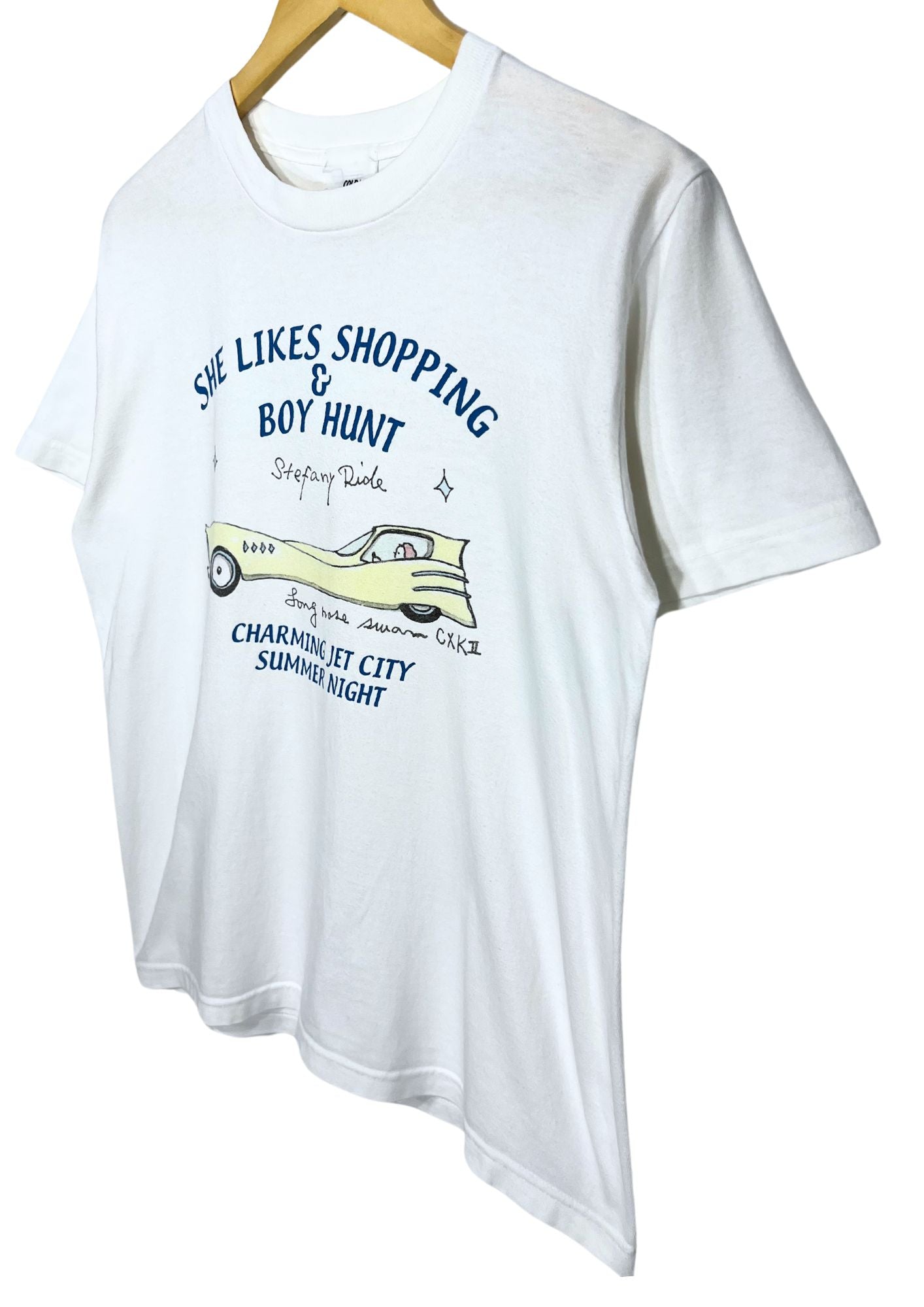 00s SHERBETS Kenichi Asai 'She Likes Shopping & Boy Hunt ' Japanese Band T-shirt