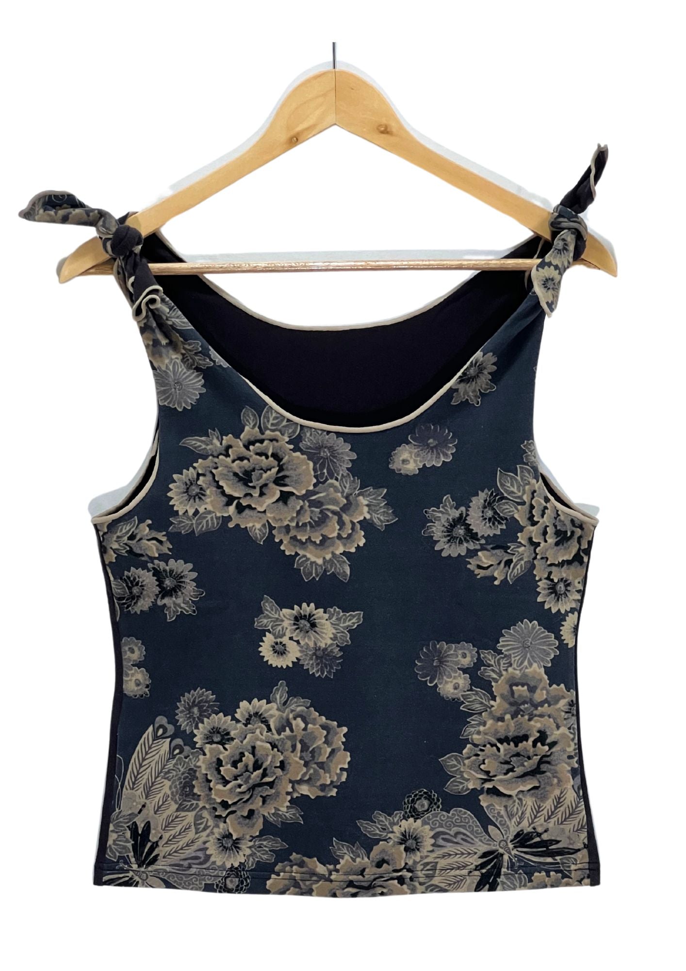 2000s GLAMDY 'Flower' Tie-Up Tank Top (Ladies M)