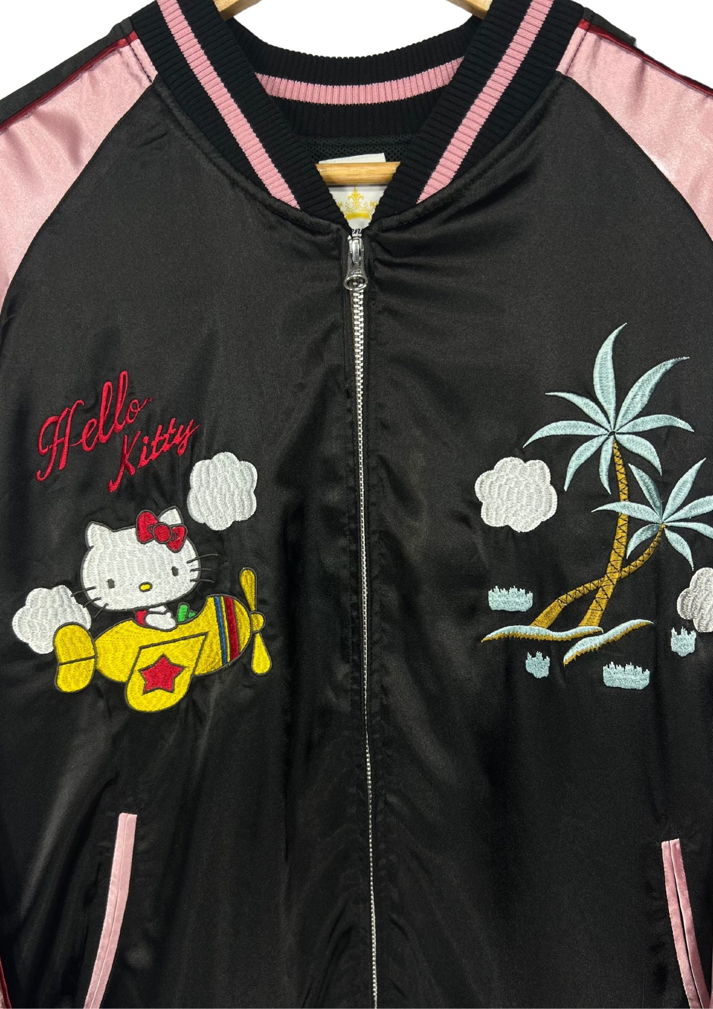 Hello Kitty x Ten Strike Flying Kitty Embroidered Sukajan