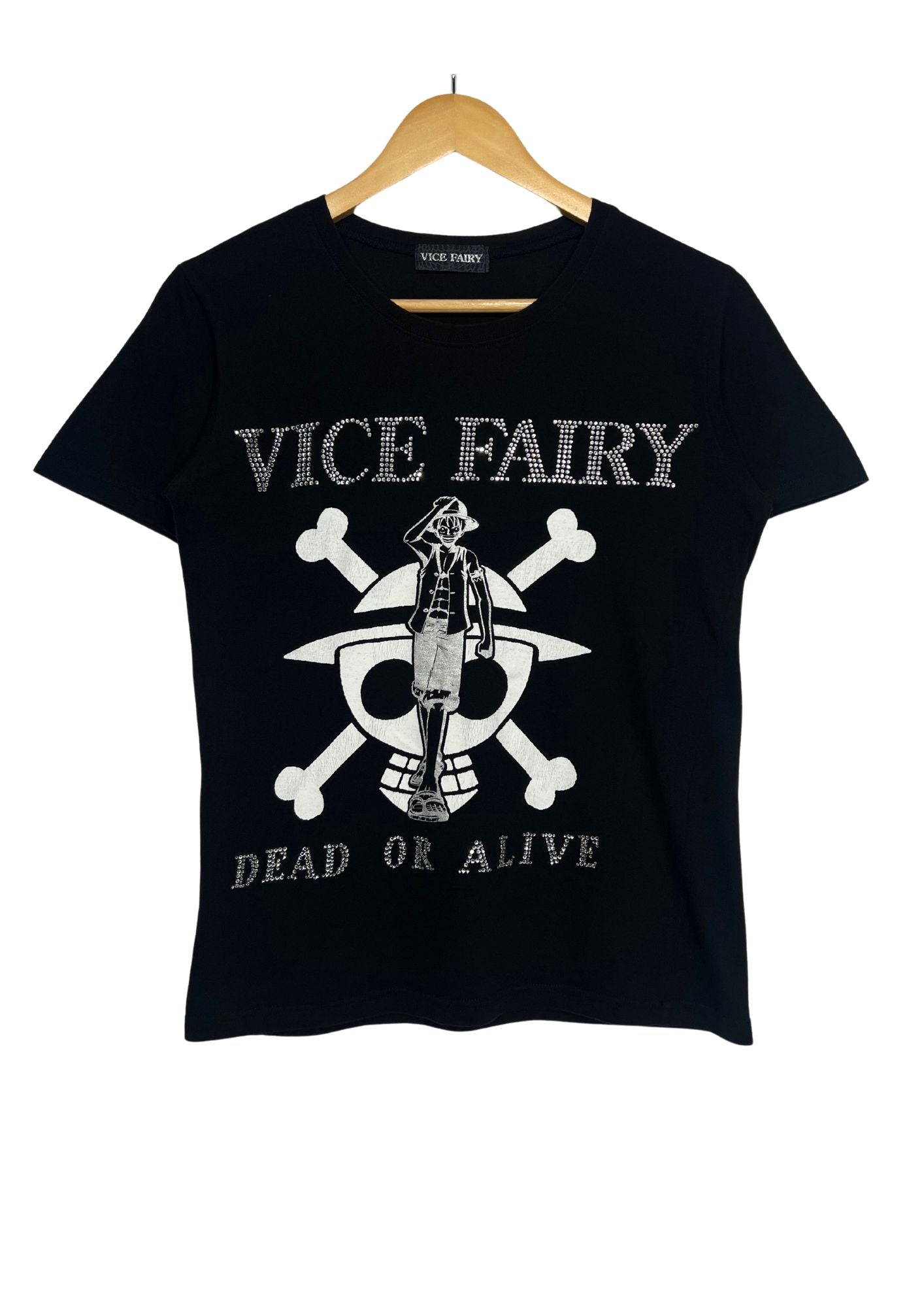 2010 One Piece x VICE FAIRY Rhinestones Monkey D. Luffy T-shirt