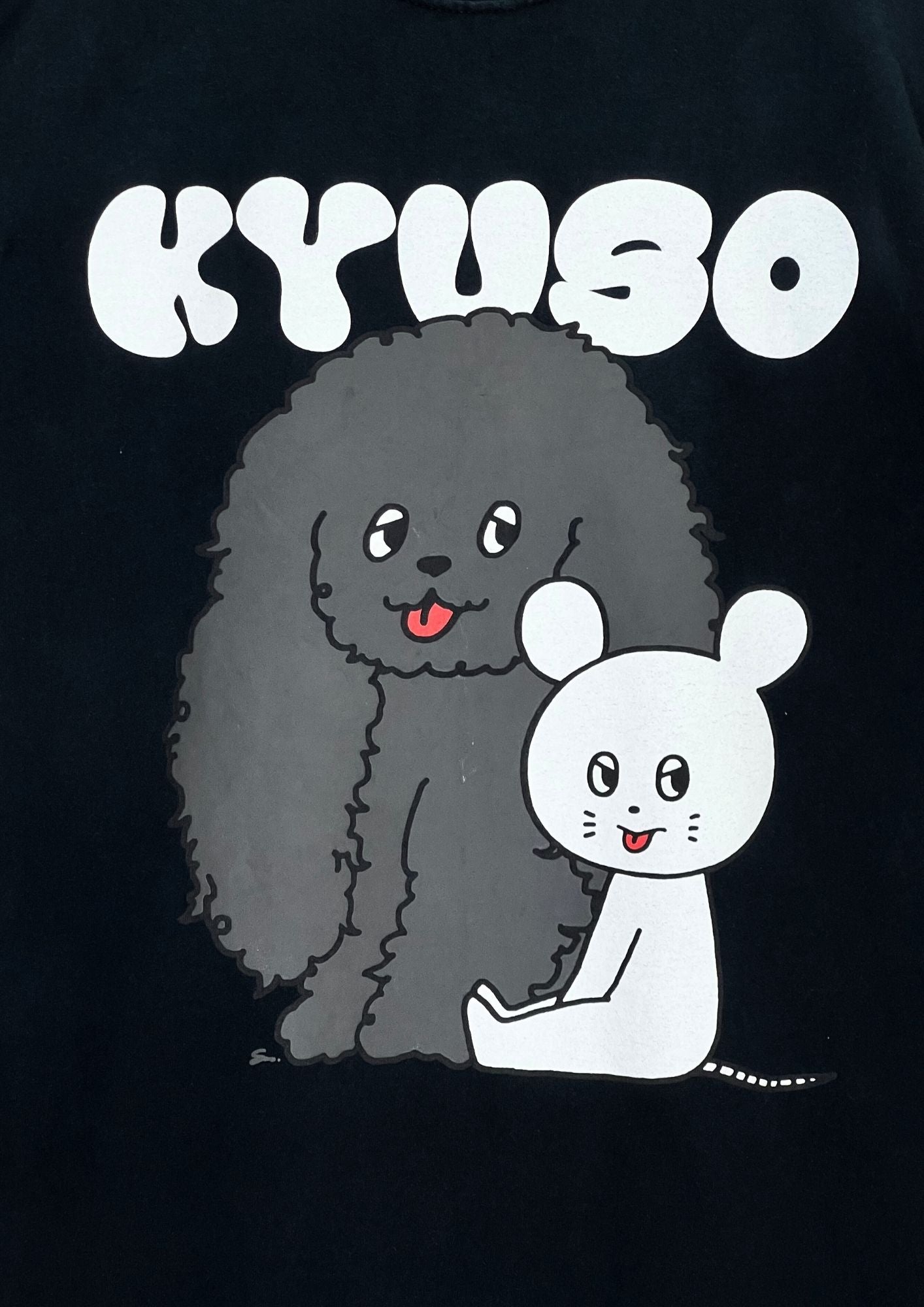 2018 KYUSO NEKOKAMI 'Poodle & Mouse' Japanese Band T-shirt (M-L)