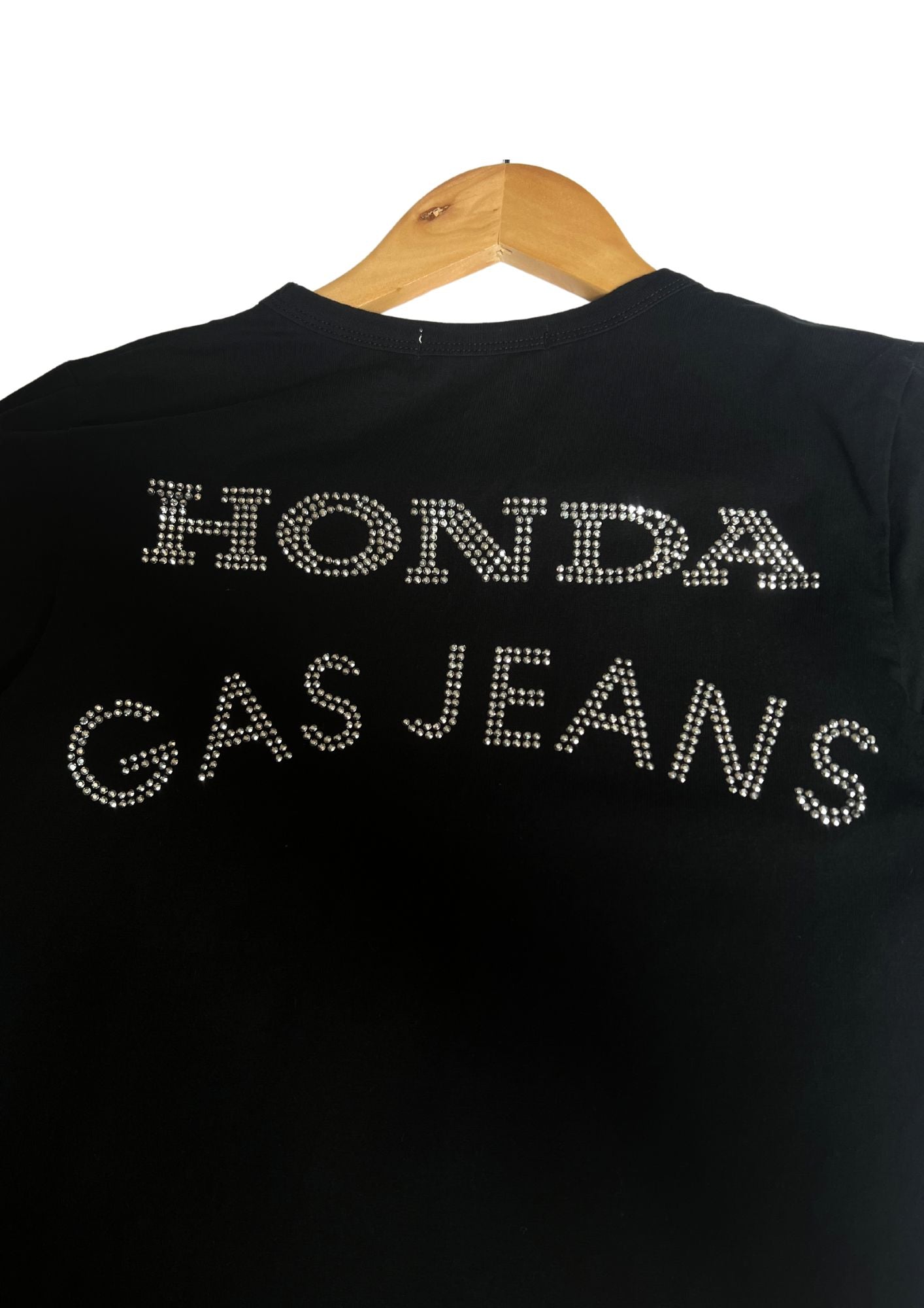 Honda x GAS JEANS Rhinestone T-shirt (XS)