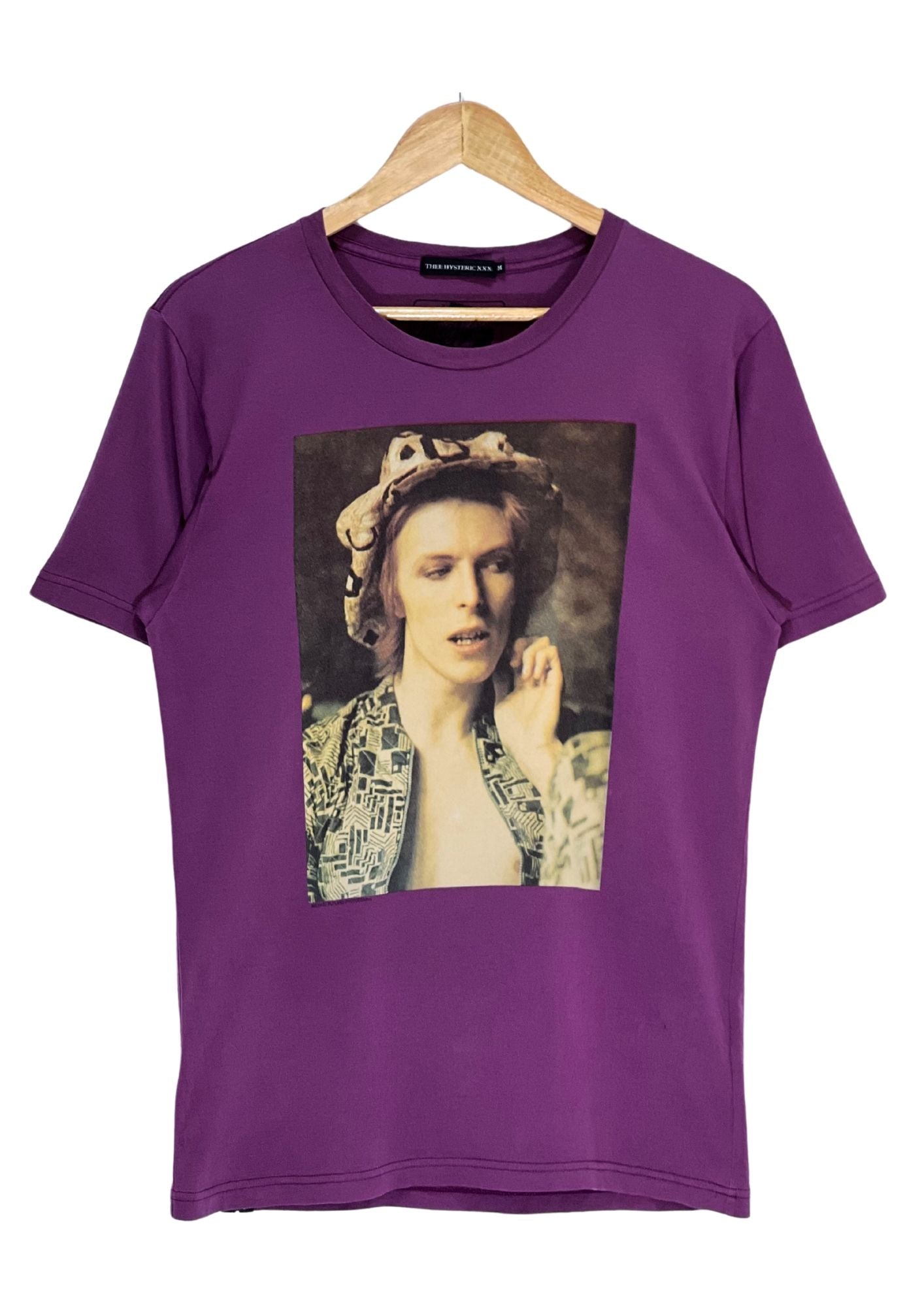 2010 HYSTERIC GLAMOUR THEE HYSTERICS XXX x David Bowie '1972 Michael Putland Photograph' T-shirt (M)
