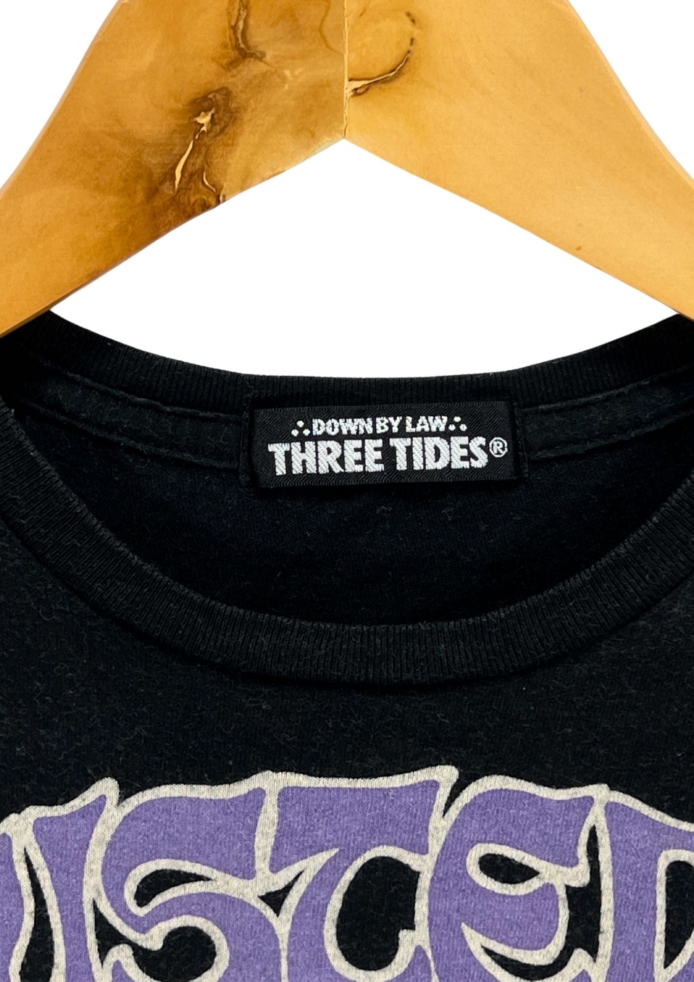 Y2K HYSTERIC MINI by HYSTERIC GLAMOUR x THREE TIDES 'Sea Ben Grunge' Baby Tee (Ladies S-XS)
