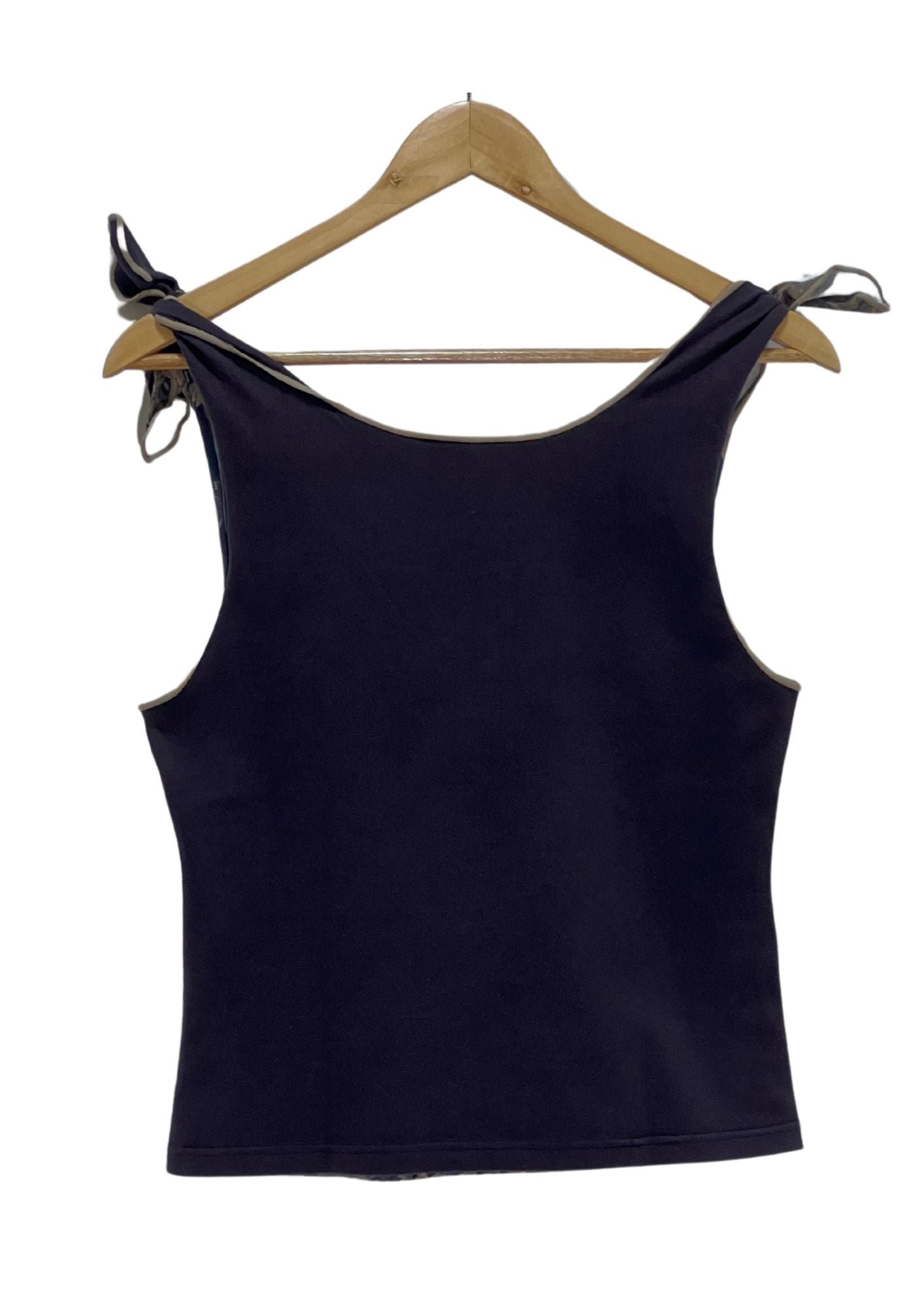 2000s GLAMDY 'Flower' Tie-Up Tank Top (Ladies M)