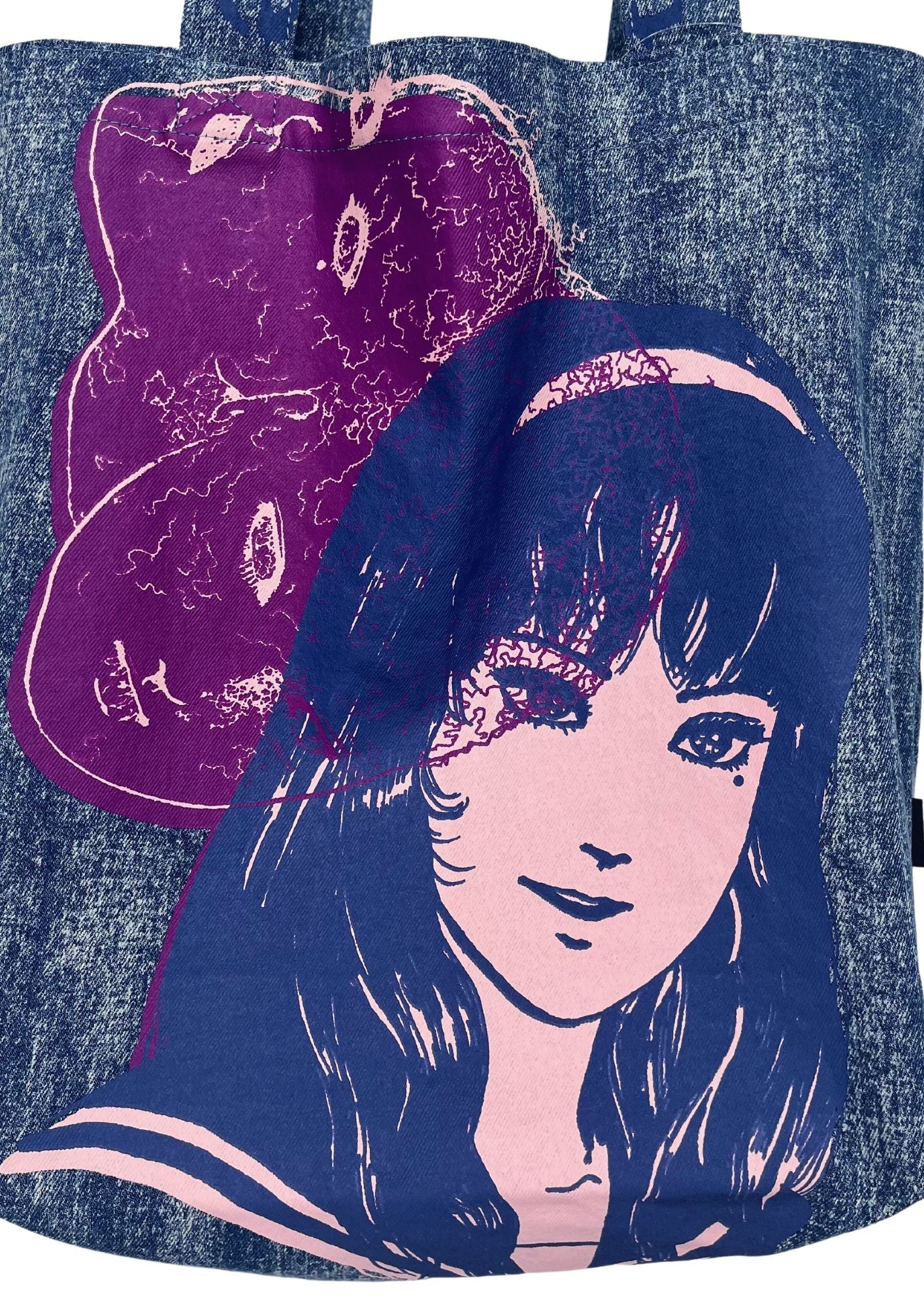 Junji Ito x Tomie Denim Tote Bag