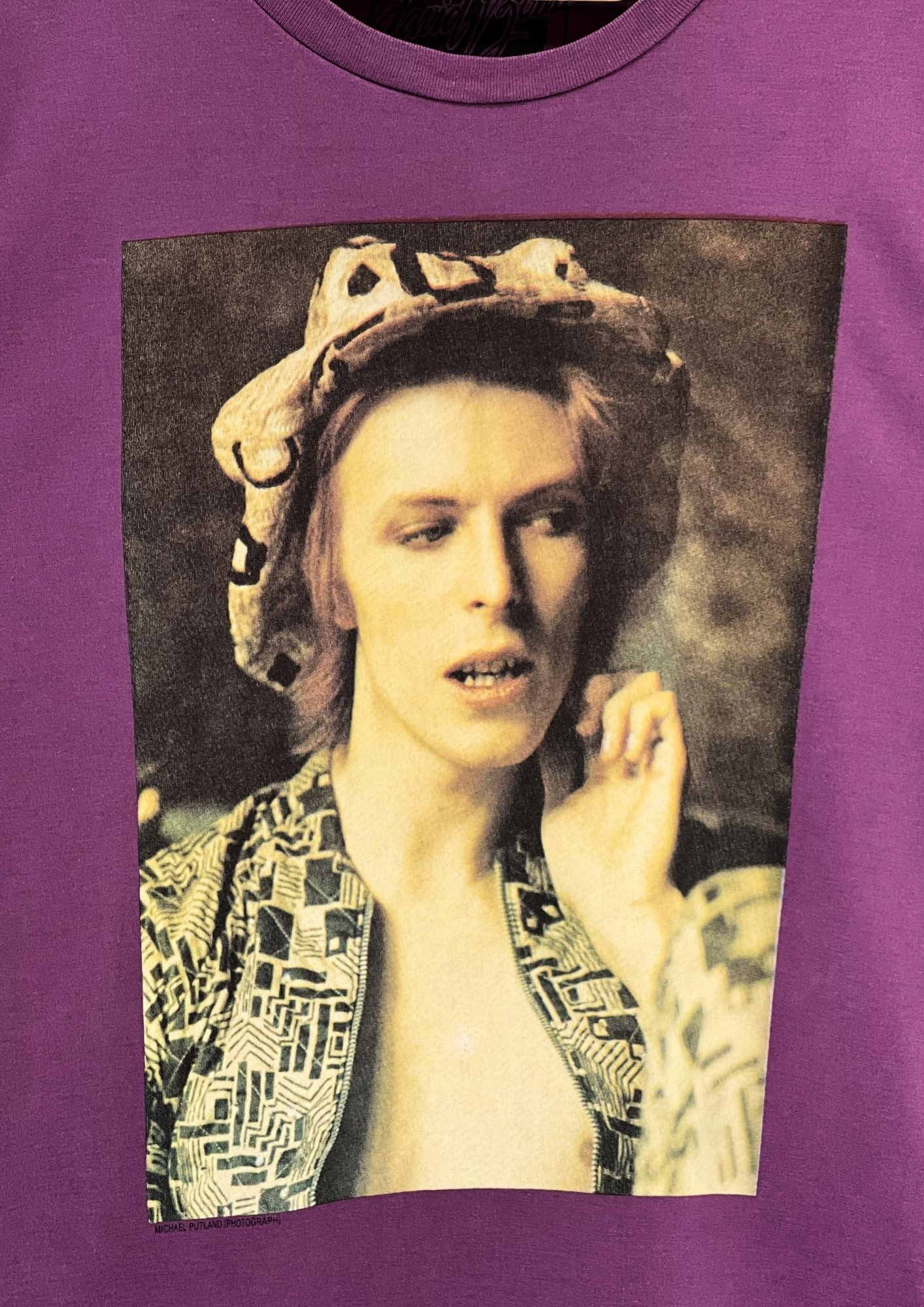 2010 HYSTERIC GLAMOUR THEE HYSTERICS XXX x David Bowie '1972 Michael Putland Photograph' T-shirt (M)