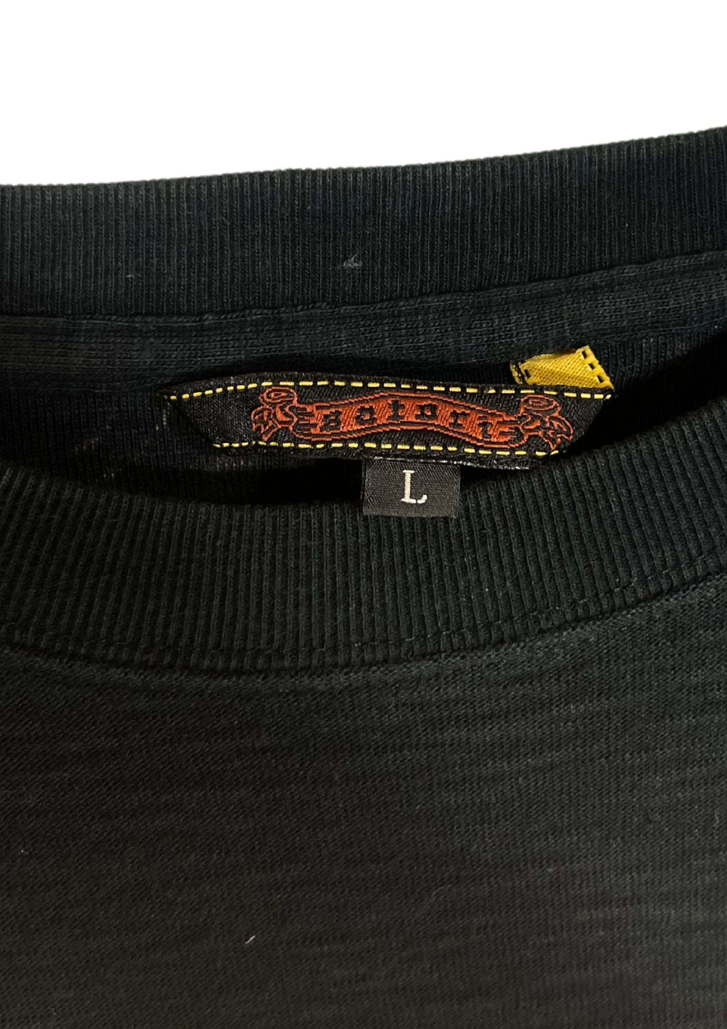 Japanese Art 'Thunder God and Tiger' Embroidered L/S Shirts (M)