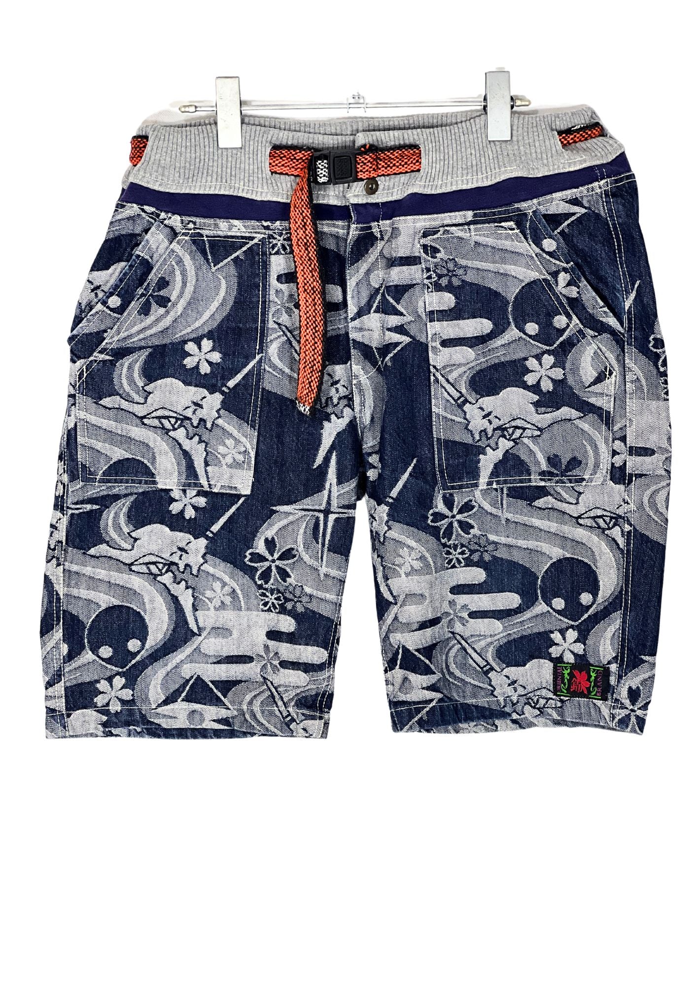 2010s Neon Genesis Evangelion x Nishiki Unit-01 Denim Half Pants